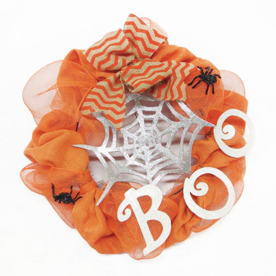 Holiday Living LW25-FXMR115R 24-in Orange Deco Mesh