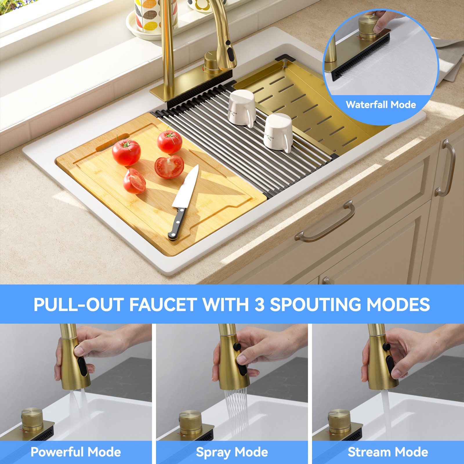 Lordear LD-FYWHTS33 Kitchen-Sinks - View #7