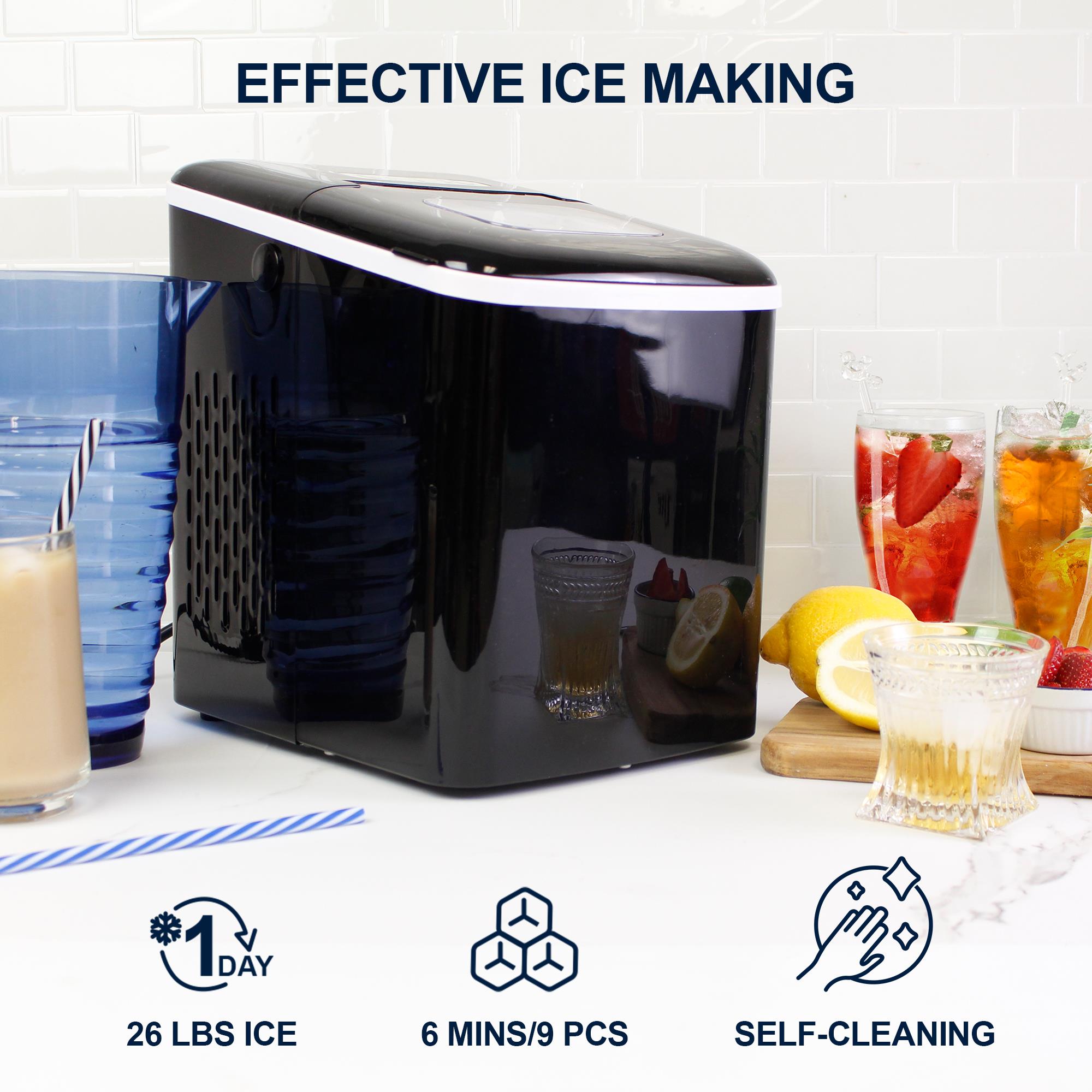 Mini Ice Maker Machine Electric Countertop Self-cleaning Car Ice