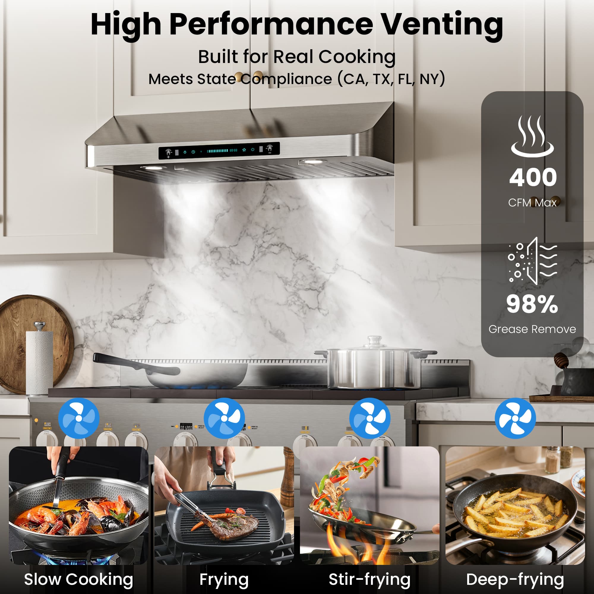 DIVAN DLC01-42-GC Undercabinet-Range-Hoods - View #4