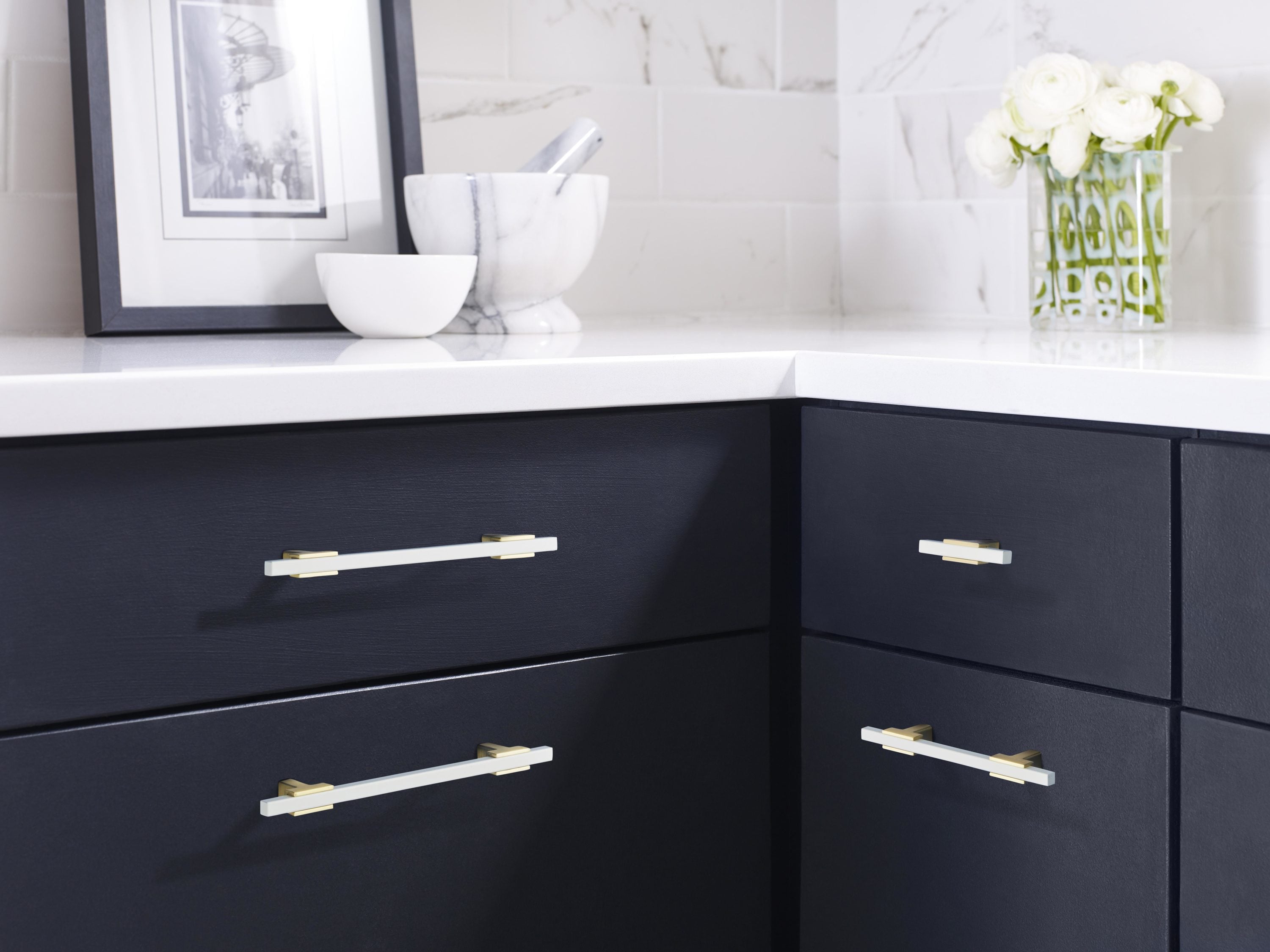 Amerock BP77896BGLWHT Cabinet-Pulls - View #3
