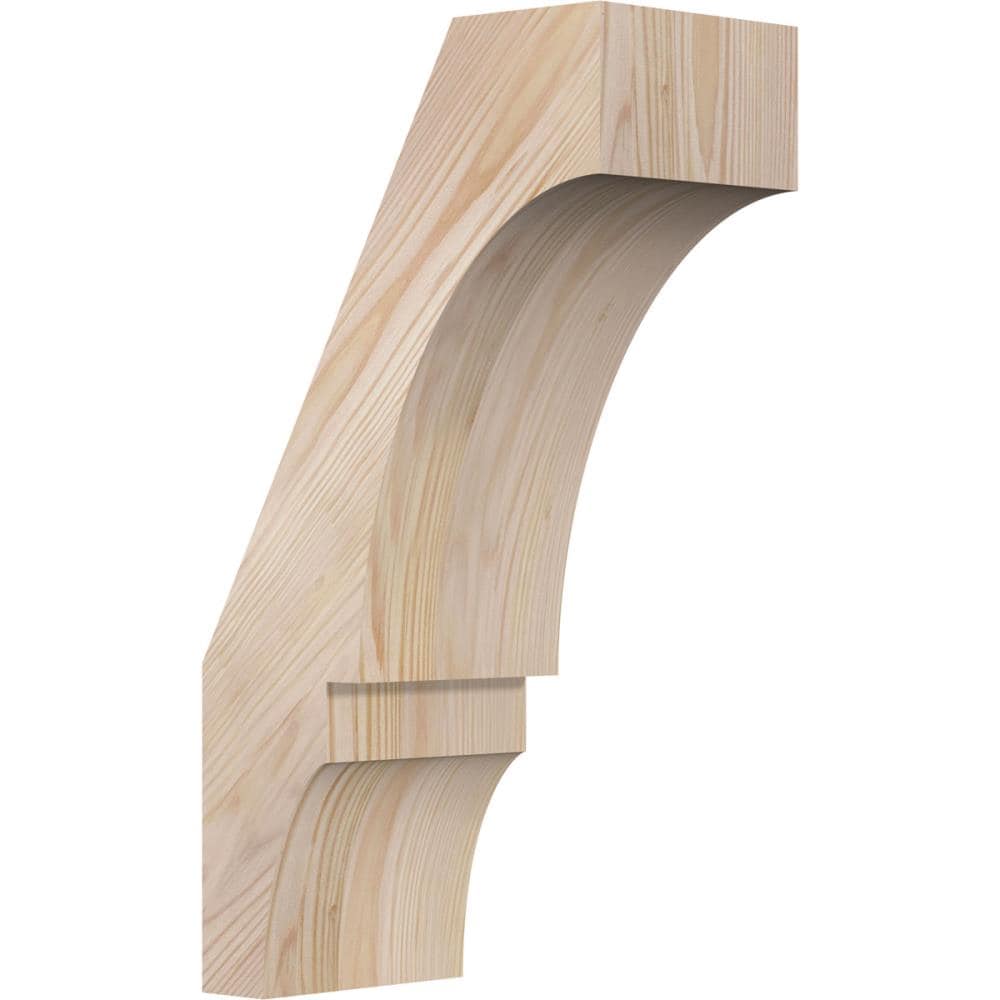 Ekena Millwork BRC06X10X18BOA00SDF 5-1/2-in x 10-in x 18-in Douglas Fir Unfinished Wood Balboa Smooth Knee Brace