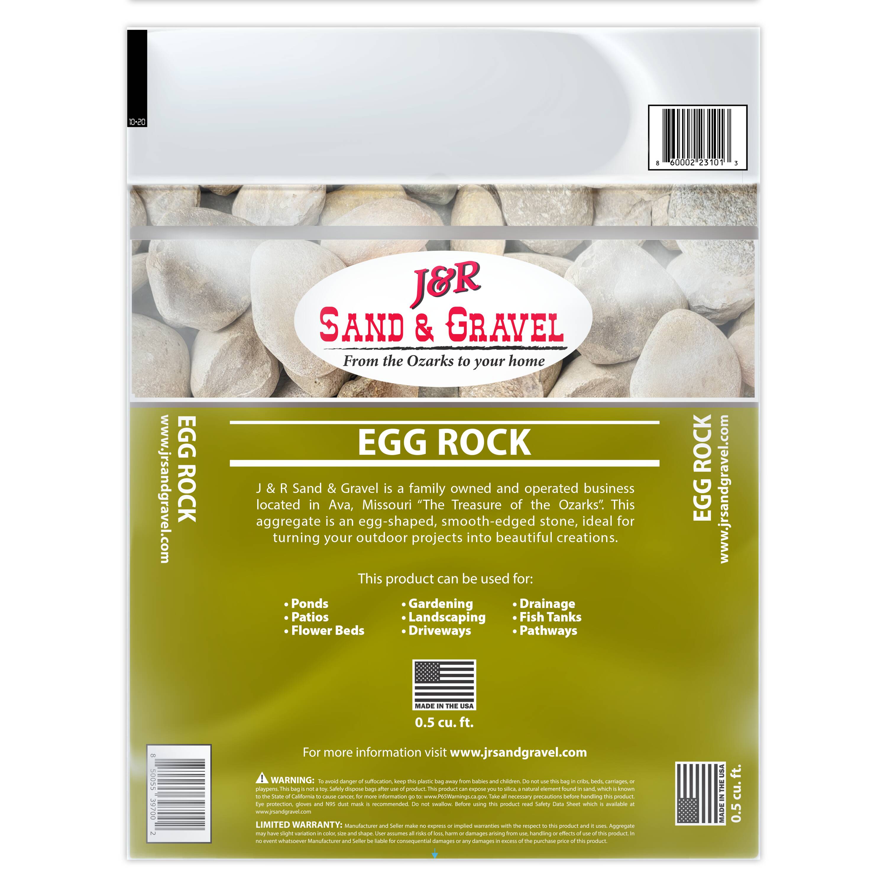 50 lb. J & R Sand & Gravel Landscaping Rock at Lowes.com