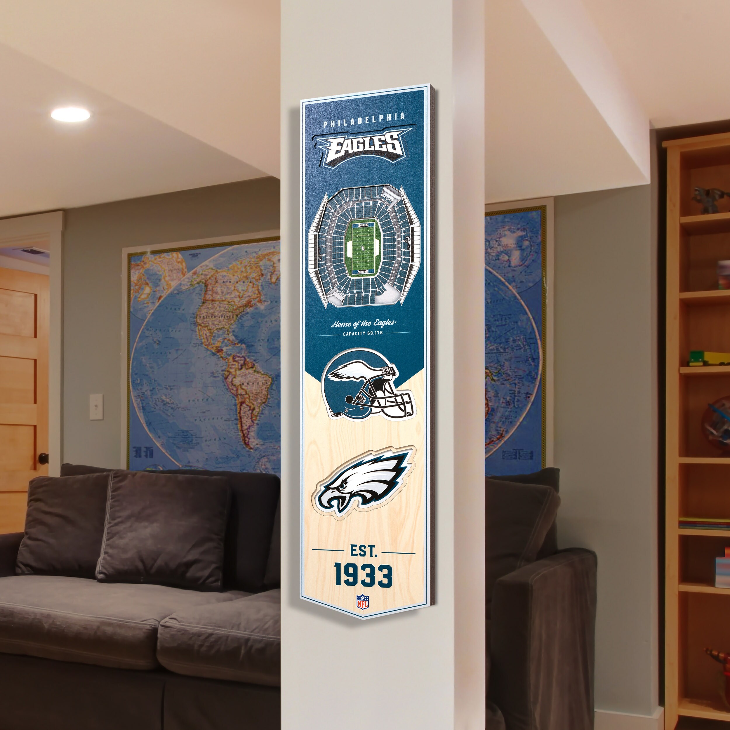 Philadelphia Eagles Door Cover Philadelphia Eagles Decor 