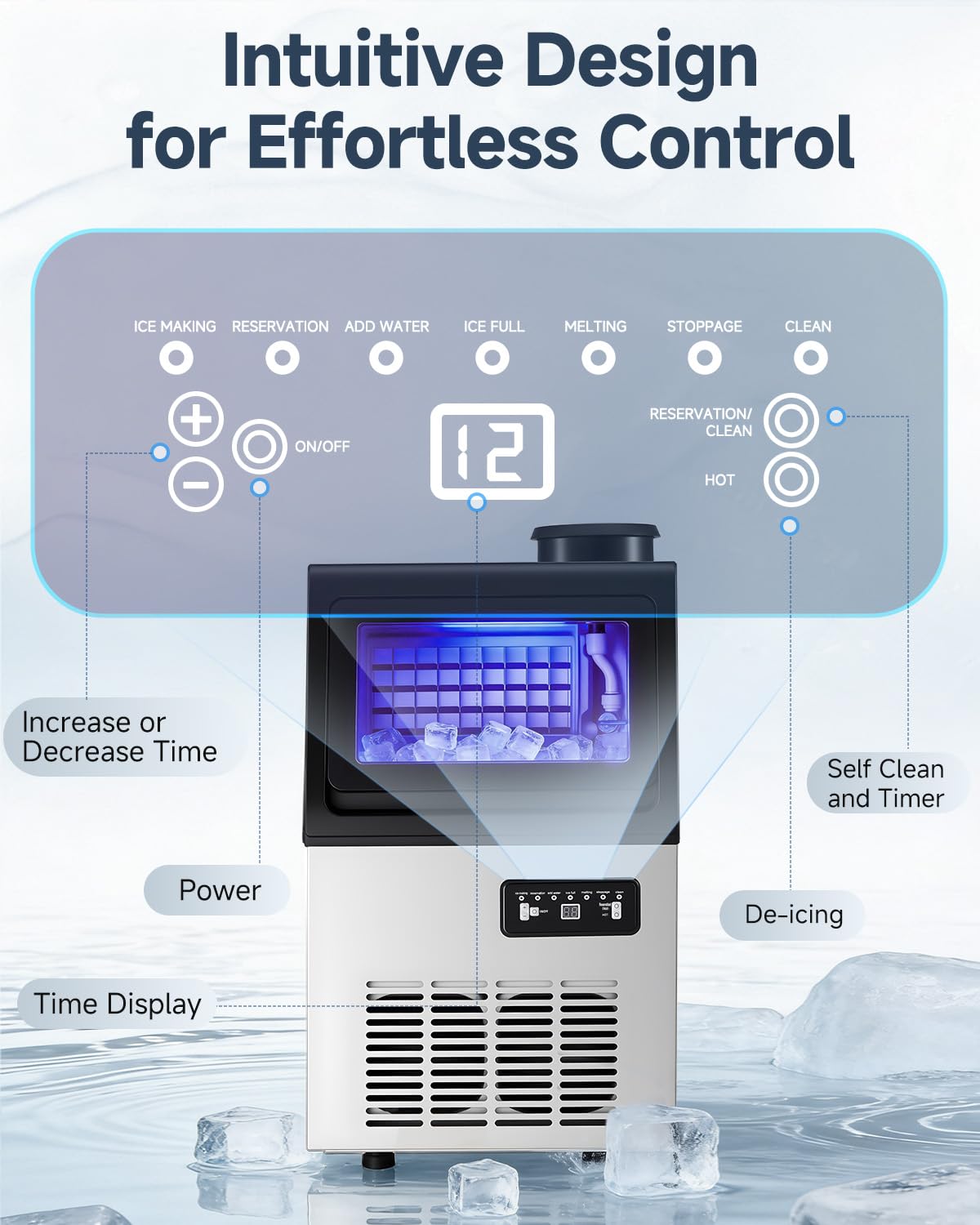 AECOJOY 14271SR-LS02 Commercial-Ice-Makers - View #3