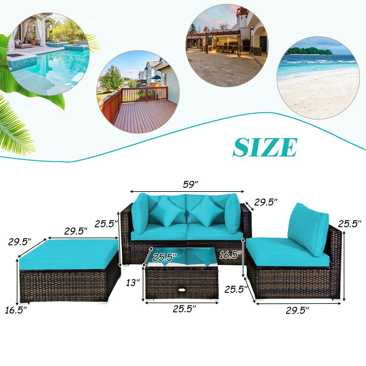 Volenca VOL-MRBK8O Patio-Sofas-Daybeds - View #3