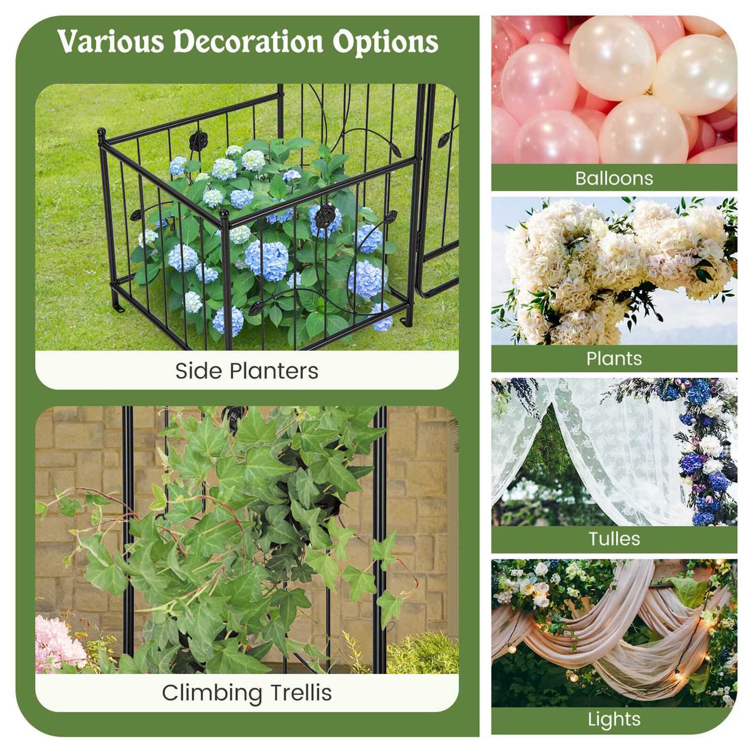 Costway HCST01503 Garden-Trellis - View #7