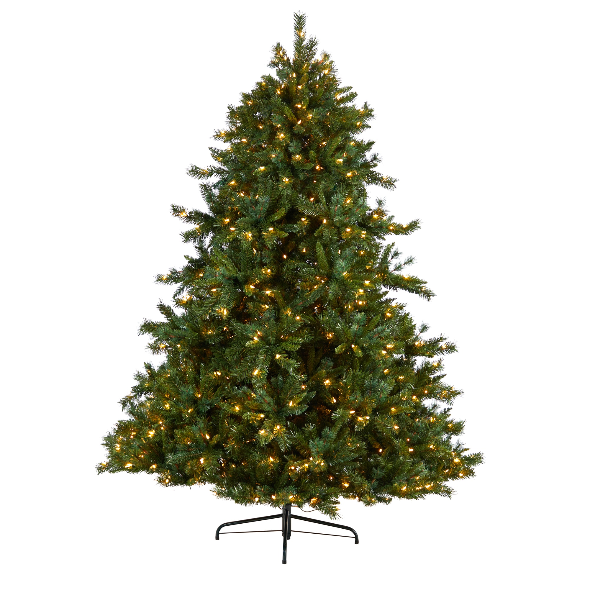 Nearly Natural T3354 8-ft Pine Pre-lit Artificial Christmas Tree with Clear LED Lights