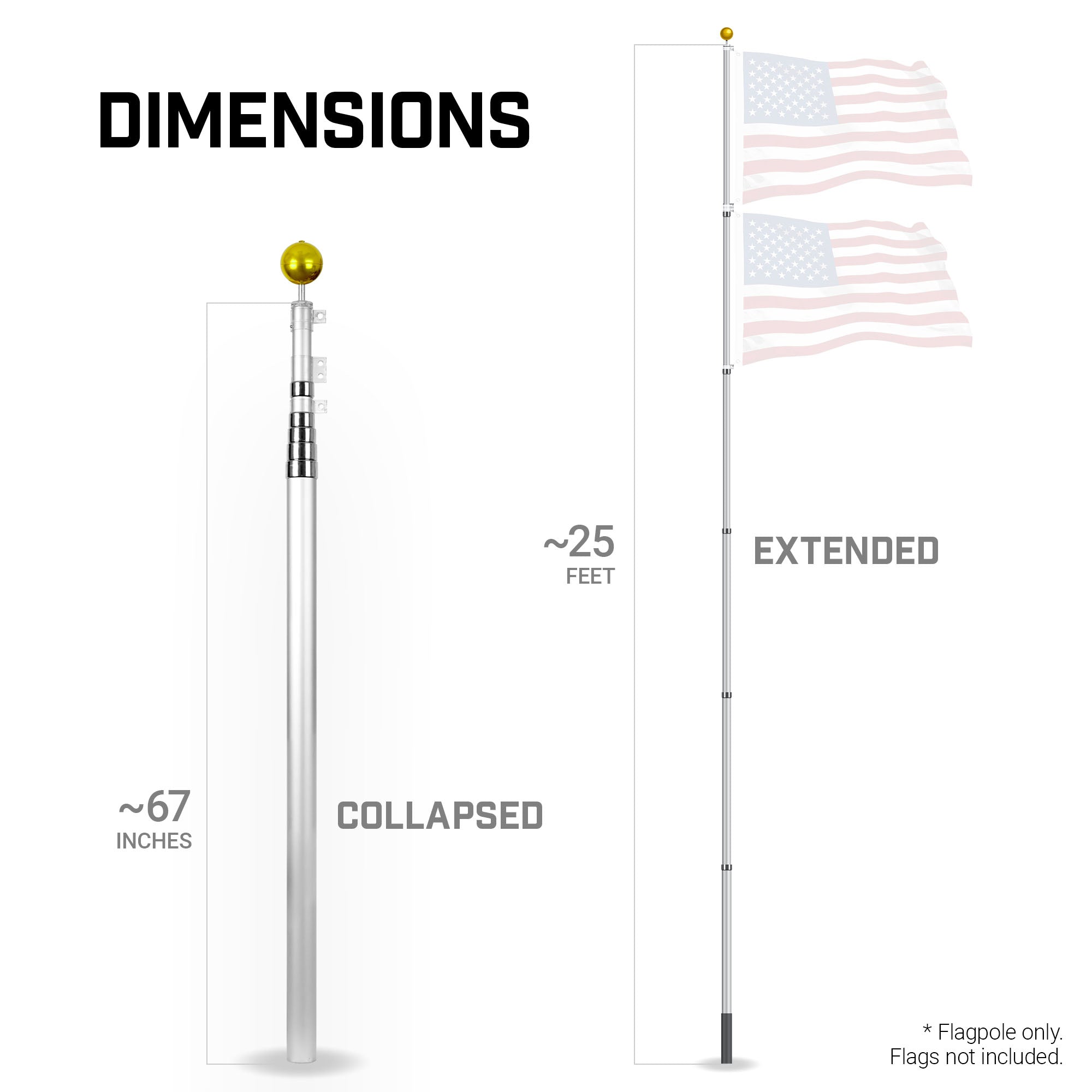 G128 FA-16TEFPSV-25 Flag-Poles - View #4