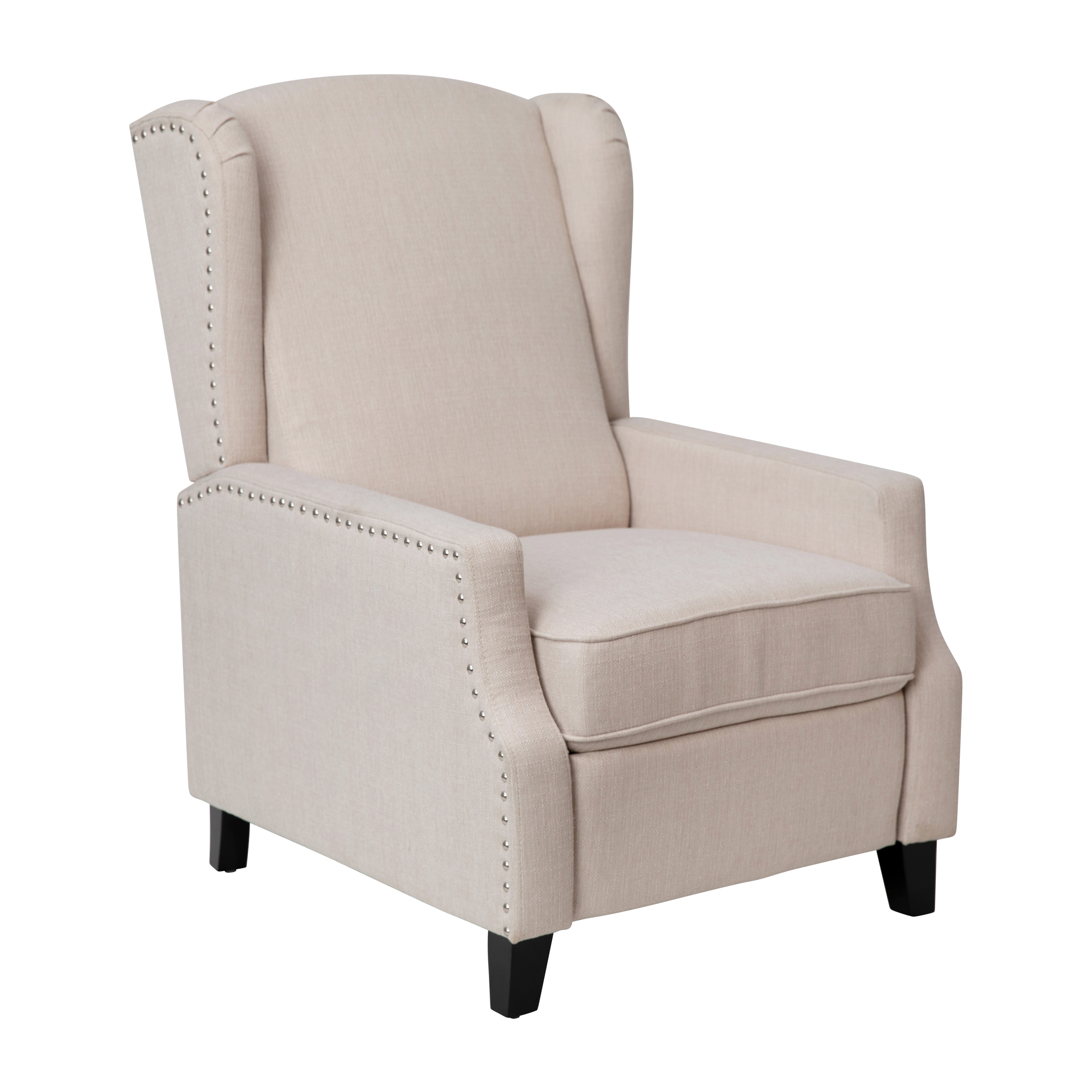 Flash Furniture 840196335766 Prescott Cream Polyester Upholstered Recliner