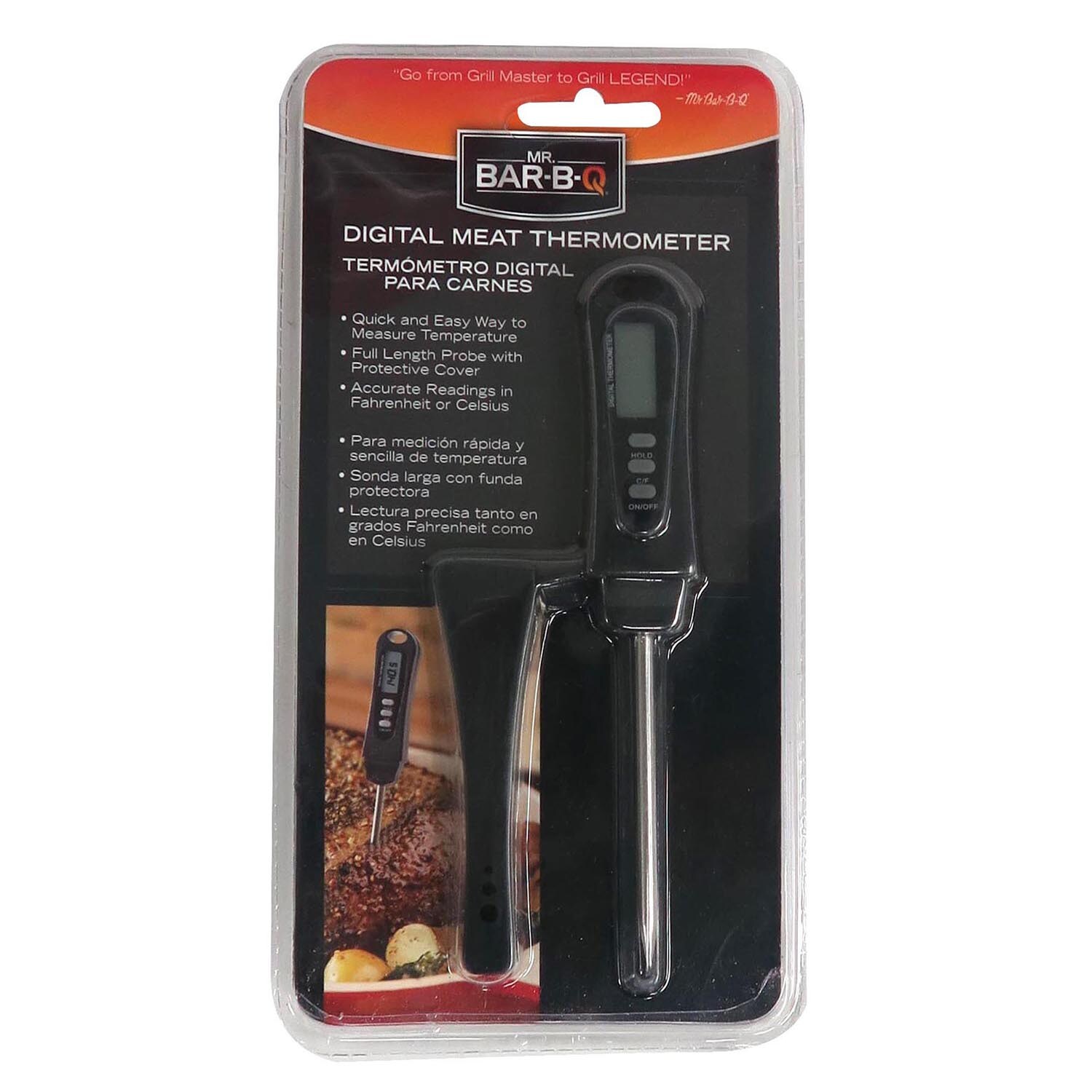 Instant-Read Meat Thermometer Digital Electronic - Food Temp Kitchen Cooking,  Grill, 1 - Metro Market