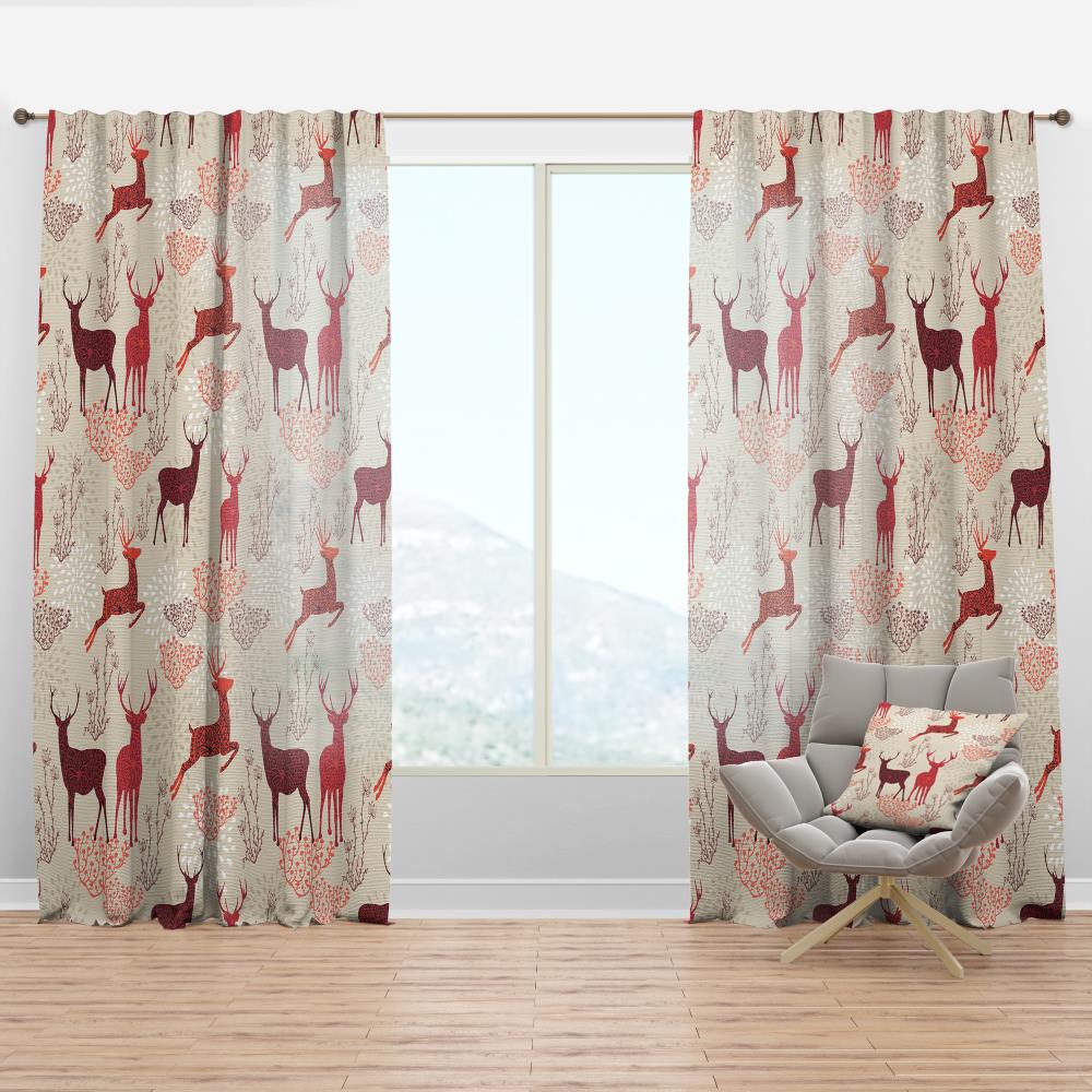 Designart CTN19233-52-84 84-Inches Brown Room darkening Thermal lined Rod pocket Single curtain panel