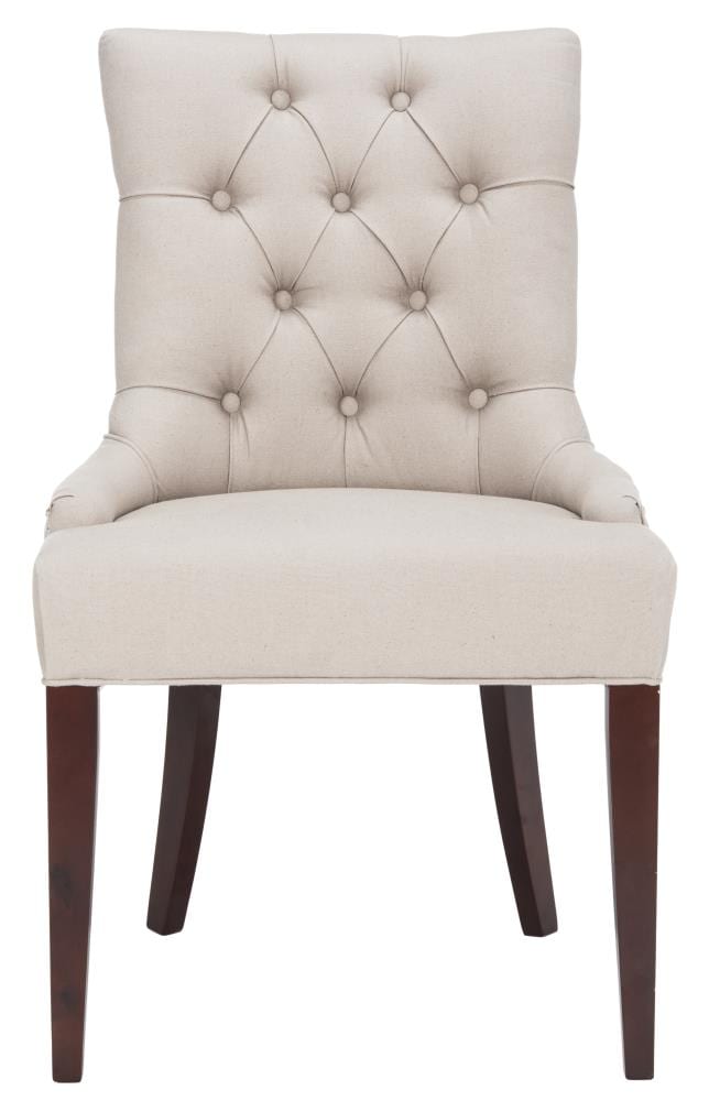 Safavieh Amanda Modern Taupe Linen Club Chair in the Chairs department ...