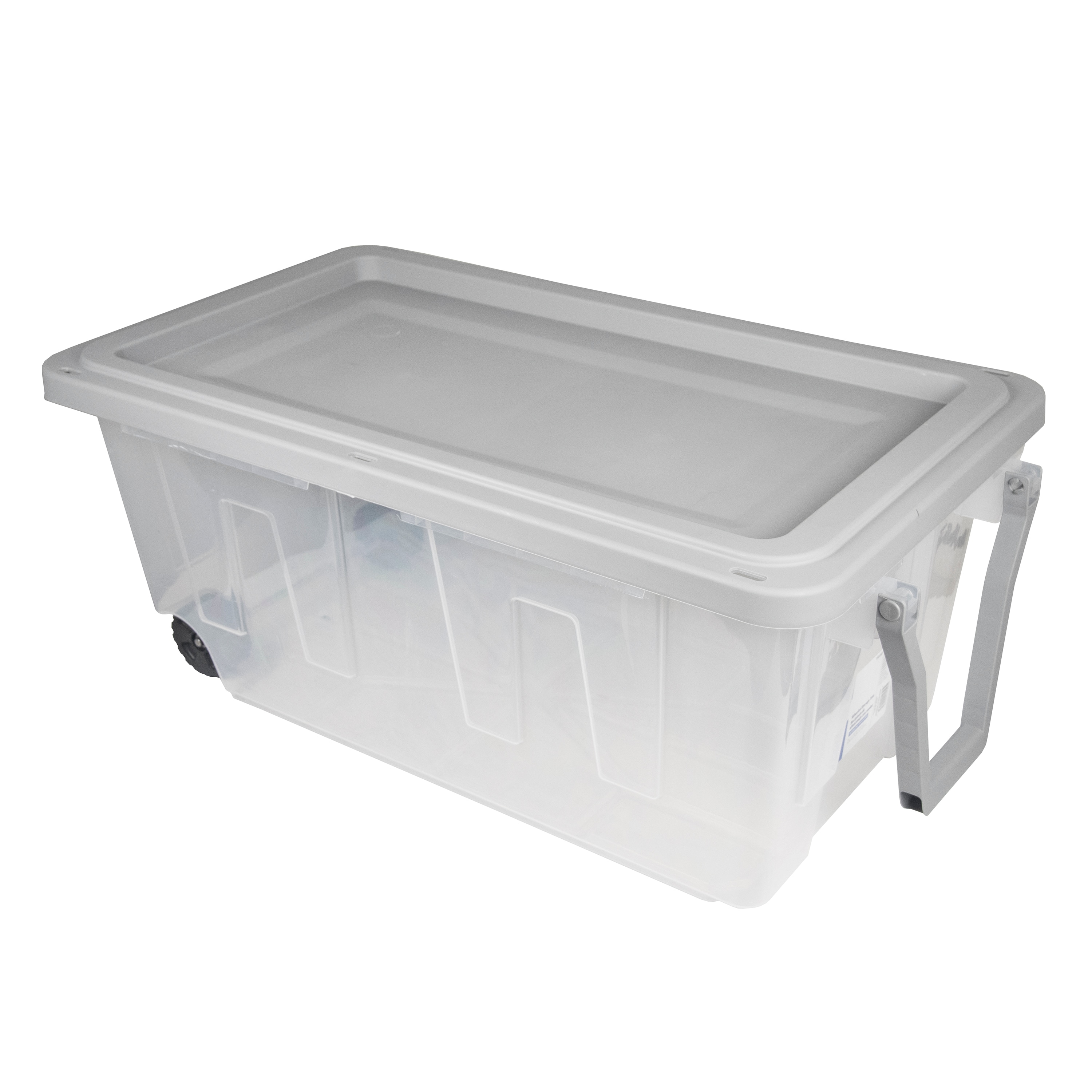 Project Source 40-Gallon (160-Quart) Clear Tote with Standard Snap Lid