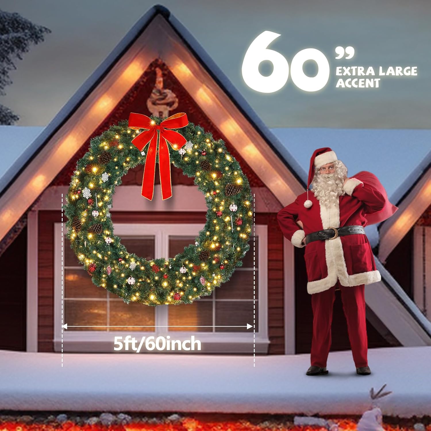 VINGLI LS-G61000028 Artificial-Christmas-Wreaths - View #9