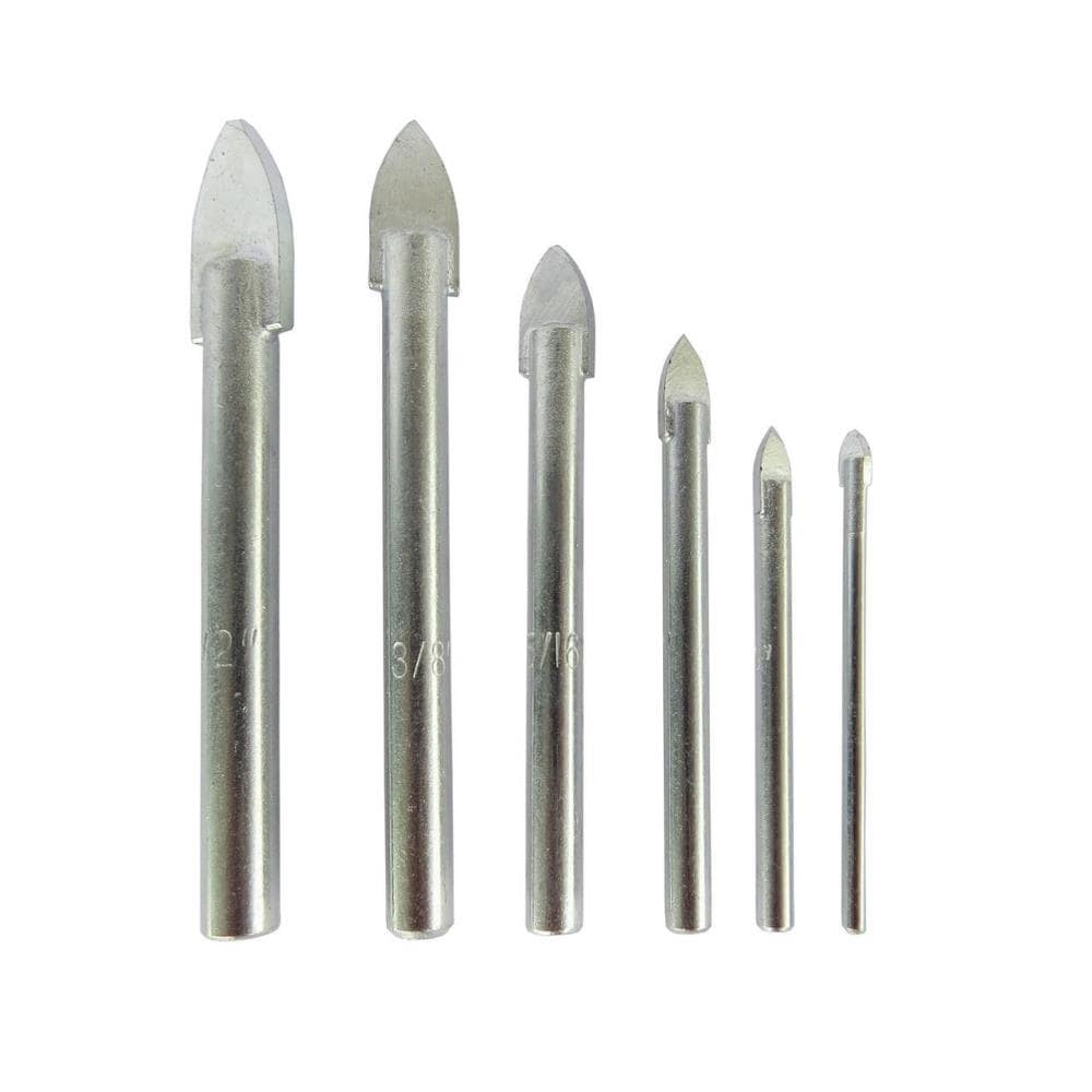 Cross Hex Drill Bit Set For Concrete Porcelain Tile Glass Metal  Professional Multifunction Drill Bits Kit Tools Carbide Drills