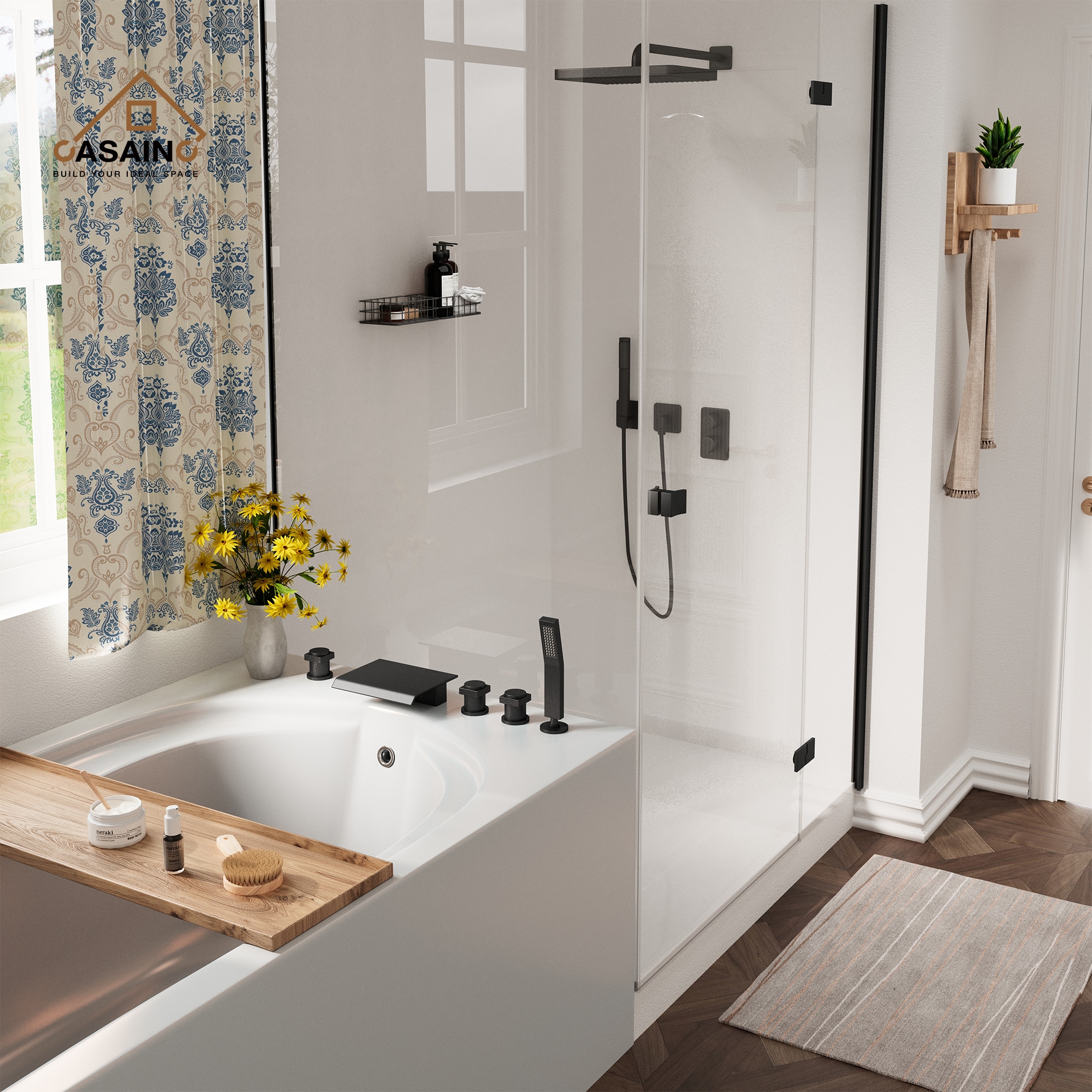 CASAINC KCLT0055-MB Roman-Tub-Faucets - View #2