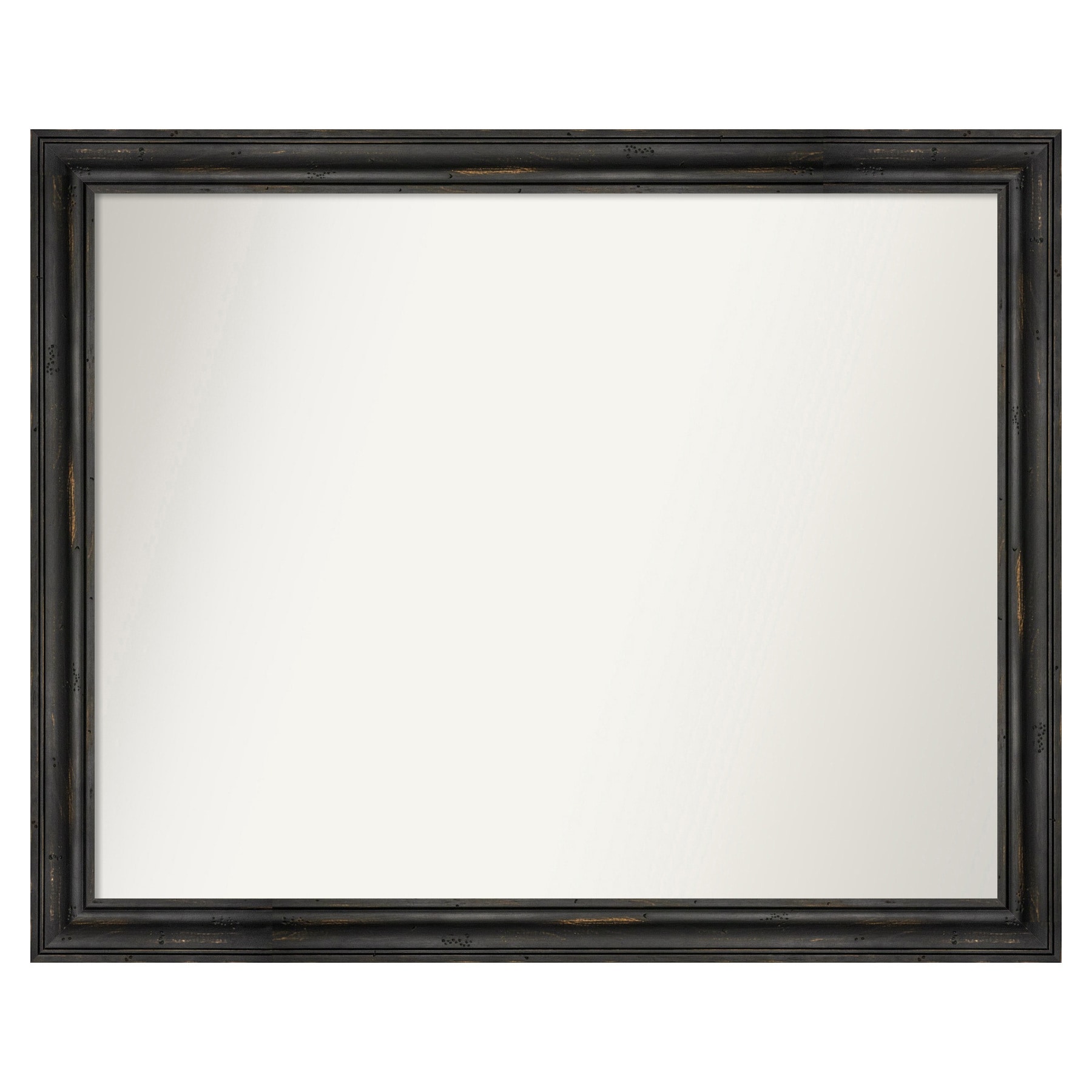 Amanti Art A17007222327 Rustic Pine Black Narrow Frame 31.5-Inches W x 25.5-Inches H Rectangle Rustic Pine Black Narrow Framed Vanity Mirror
