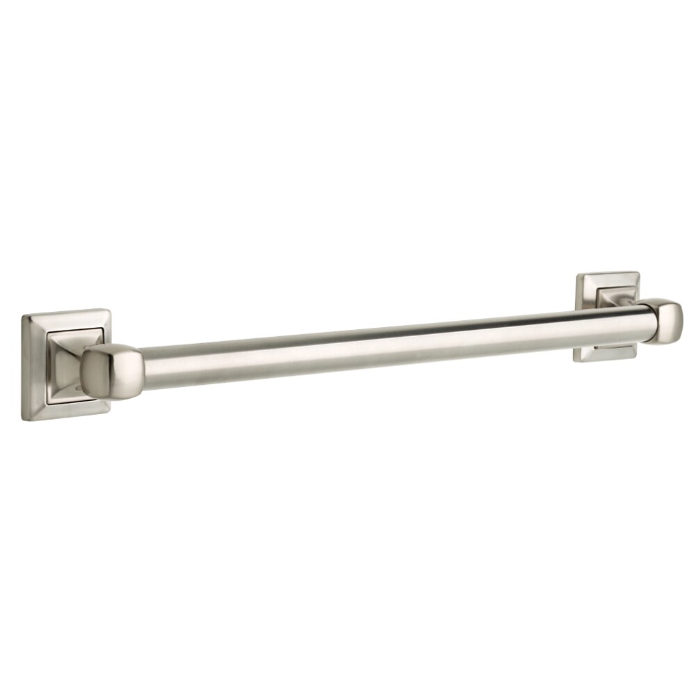 Delta DSQ5924-BN Harvard Square 24-in Satin Nickel Wall Mount ADA Compliant Grab Bar (500-lb Weight Capacity)