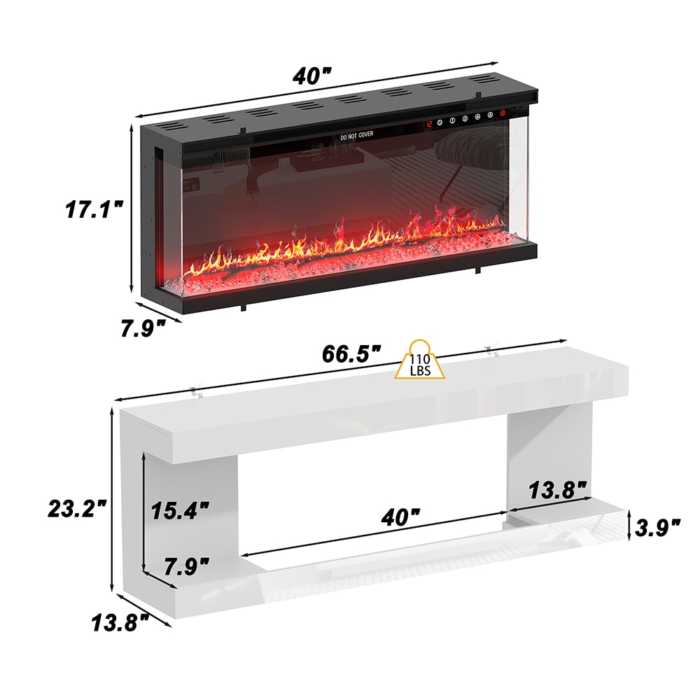 FUFU&GAGA KF020505+506 Electric-Fireplaces - View #12
