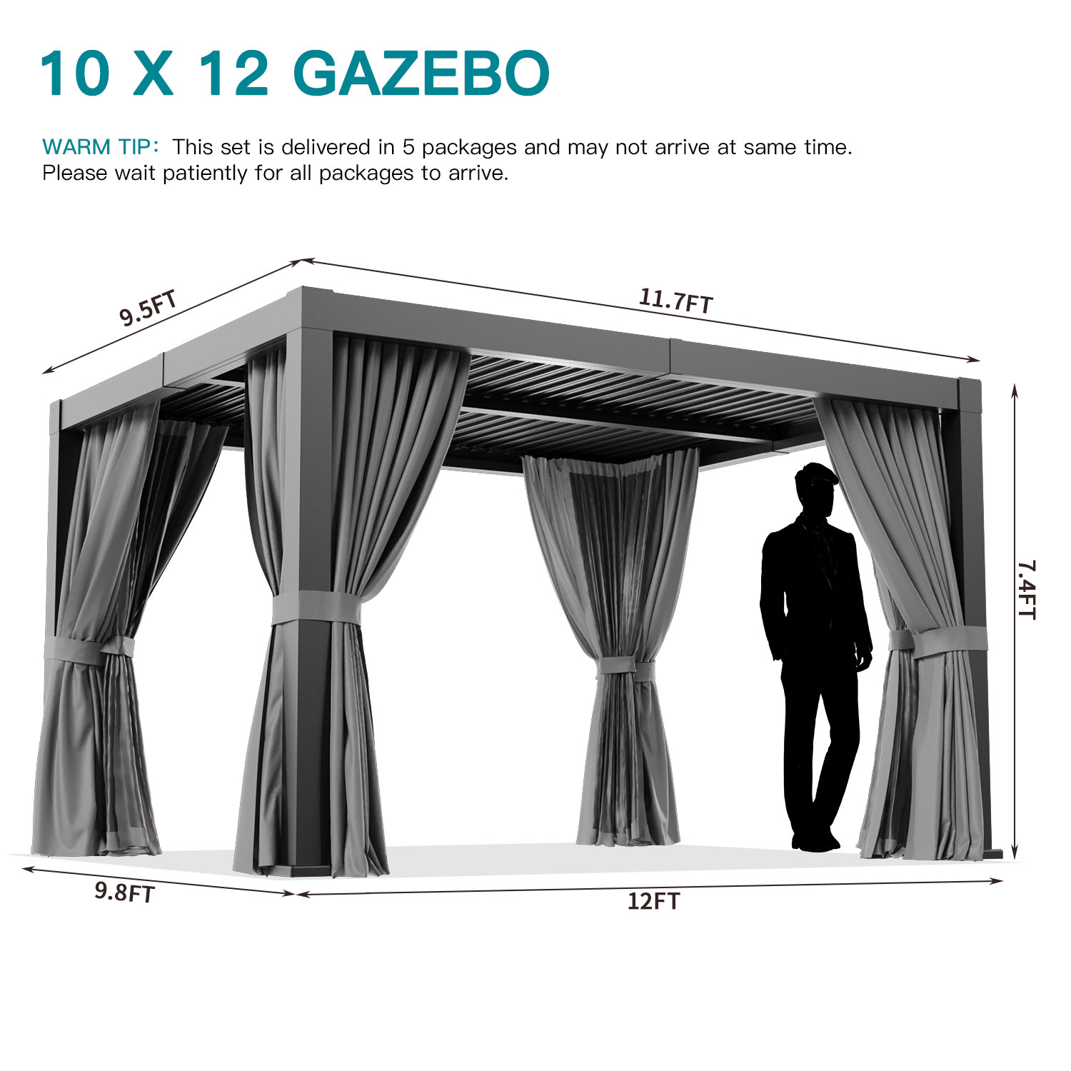 Bapipro BPGB02G55 Pergolas-2 - View #7
