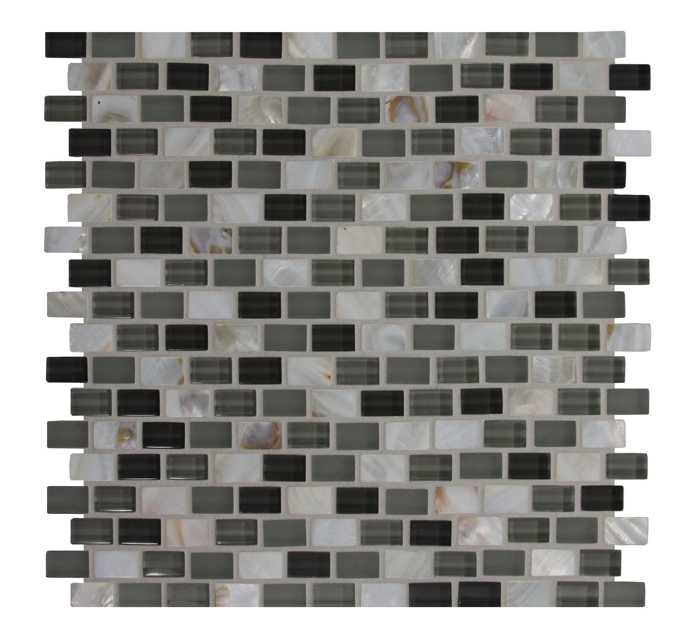 GBI Tile & Stone Inc. GLSHELL1MOS Glass Shell Multi-finish Glass Tile (0.99-sq. ft/)