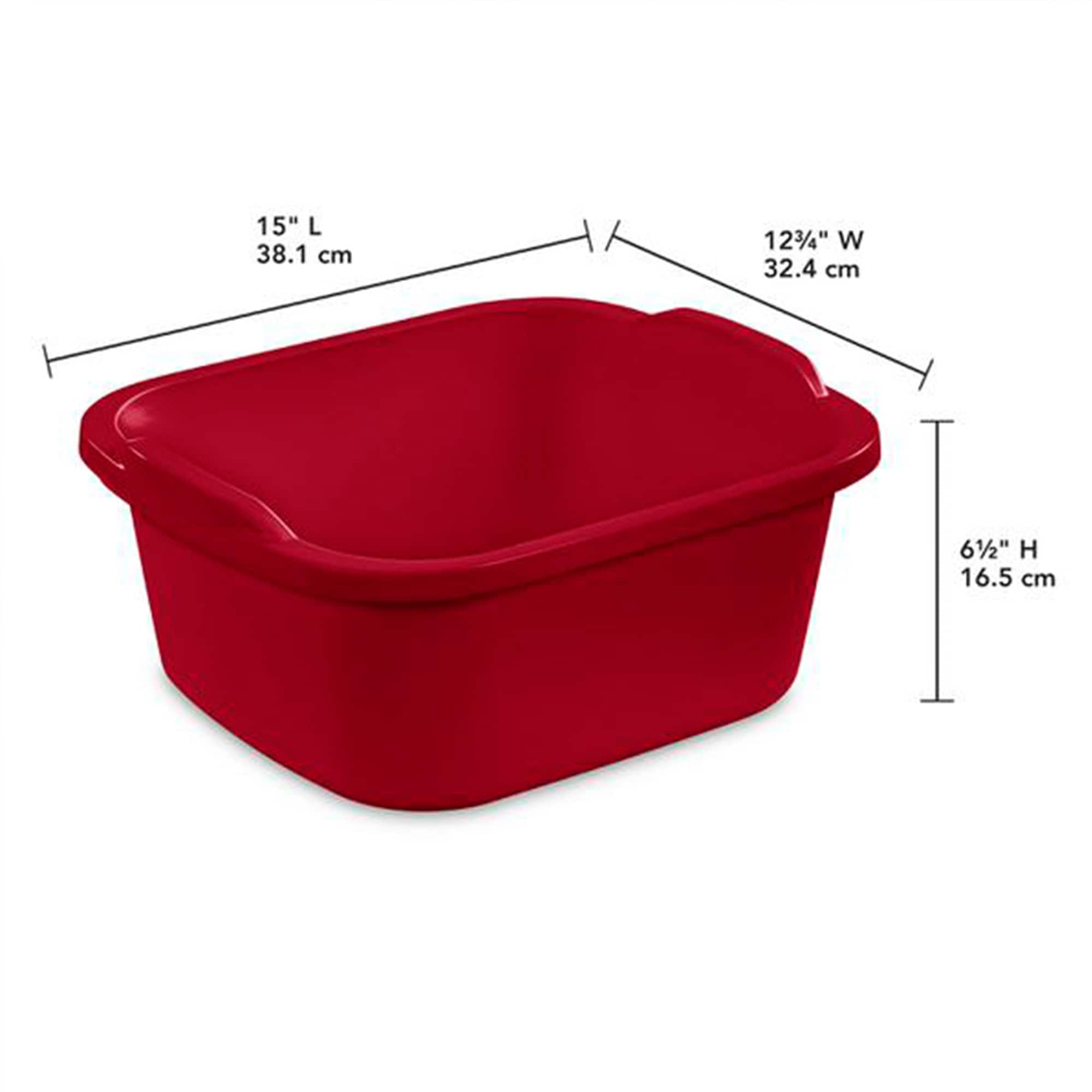 J&V TEXTILES Red Plastic Collapsible Dish Rack - Space Saving