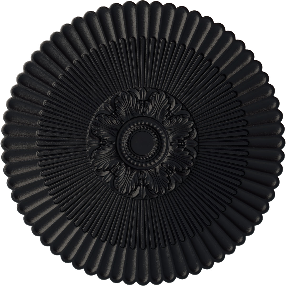 Ekena Millwork CM41NESGS Nexus 41-in W x 41-in L Painted Steel Gray Polyurethane Split Ceiling Medallion