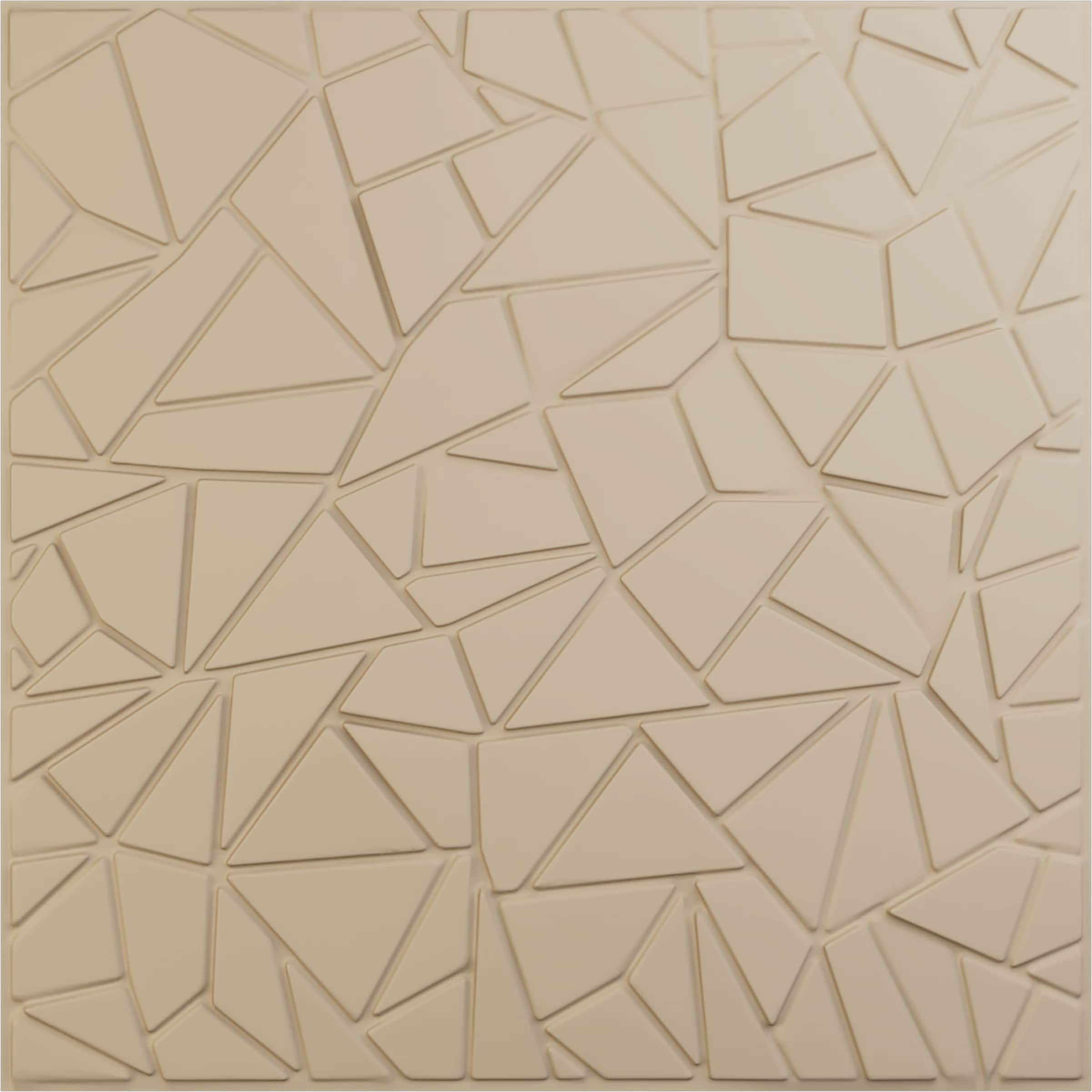 Ekena Millwork WP20X20EWGBE 19-5/8-in x 19-5/8-in Embossed Paintable/Stainable Brown/Tan PVC Abstract Wall Panel ( 2.67-sq ft )