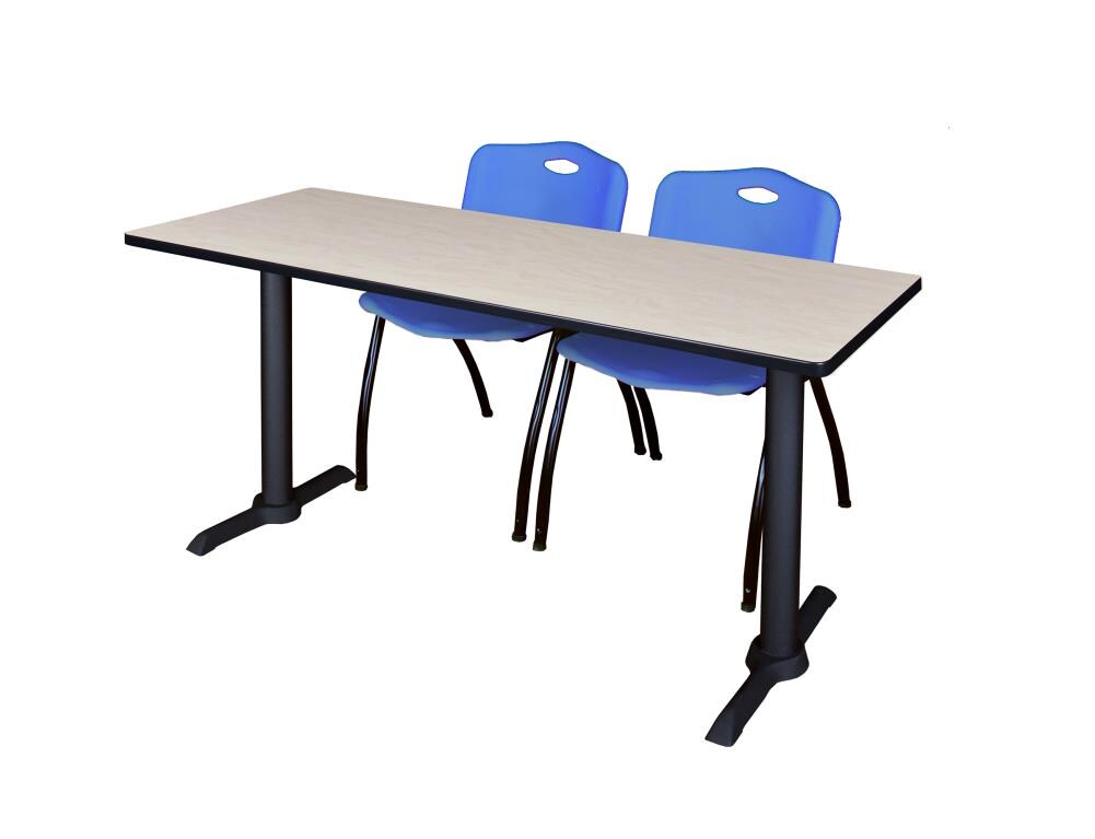 Regency MTRCT7224PL47BE Training Off-white 4-Person Training Table (72-in W x 29-in H)