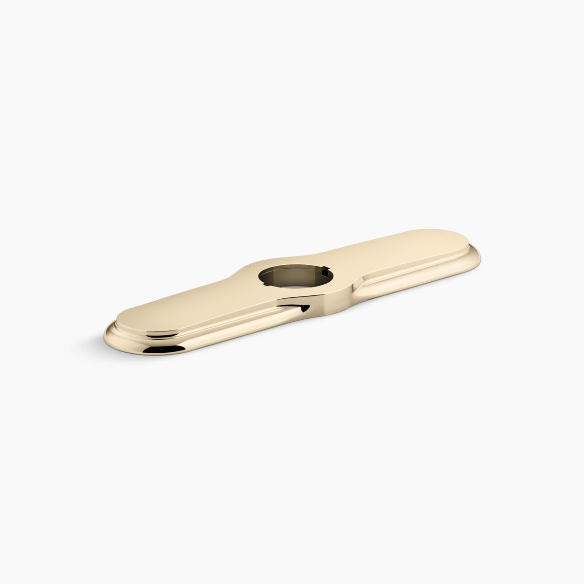 KOHLER - 3-Hole Kitchen Faucet Escutcheon in Vibrant French Gold