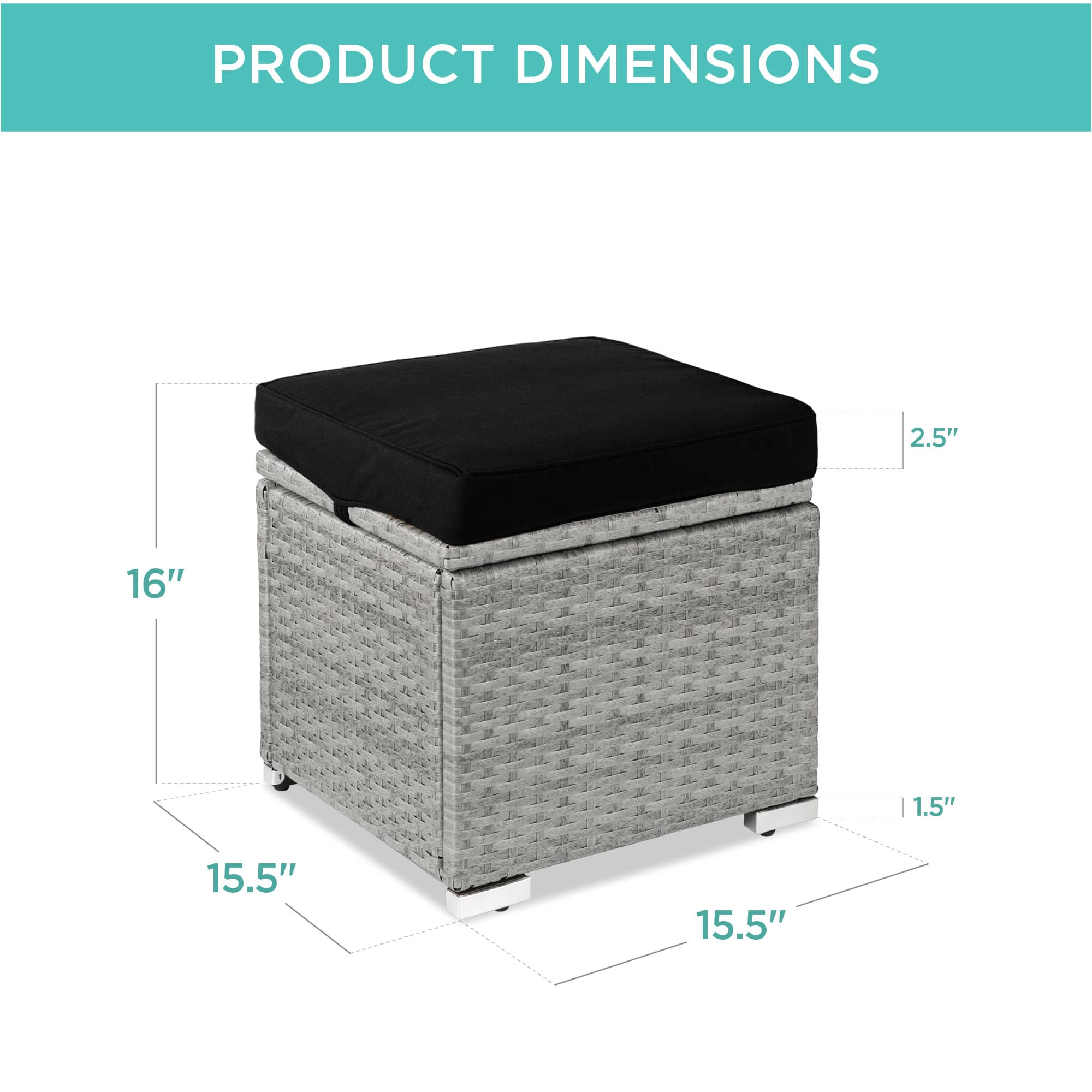 Best Choice Products SKY6397 Stools-Ottomans - View #7