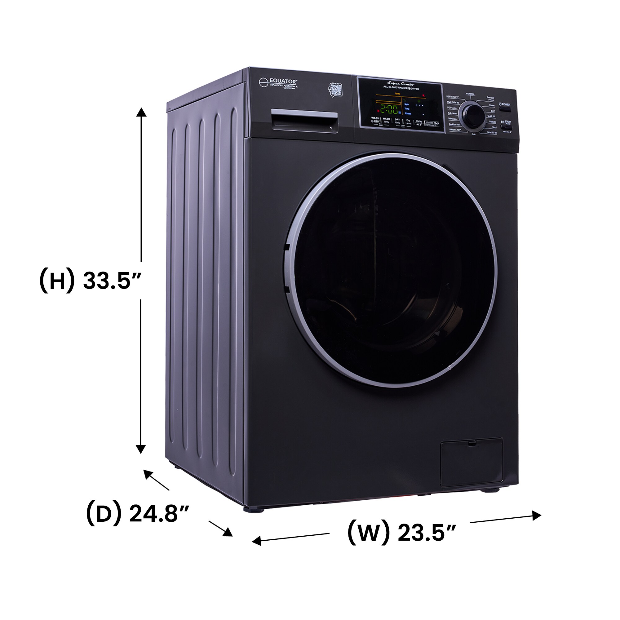 Equator Advanced Appliances EZ 5500 CV S/G Combination-Washers-Dryers - View #2