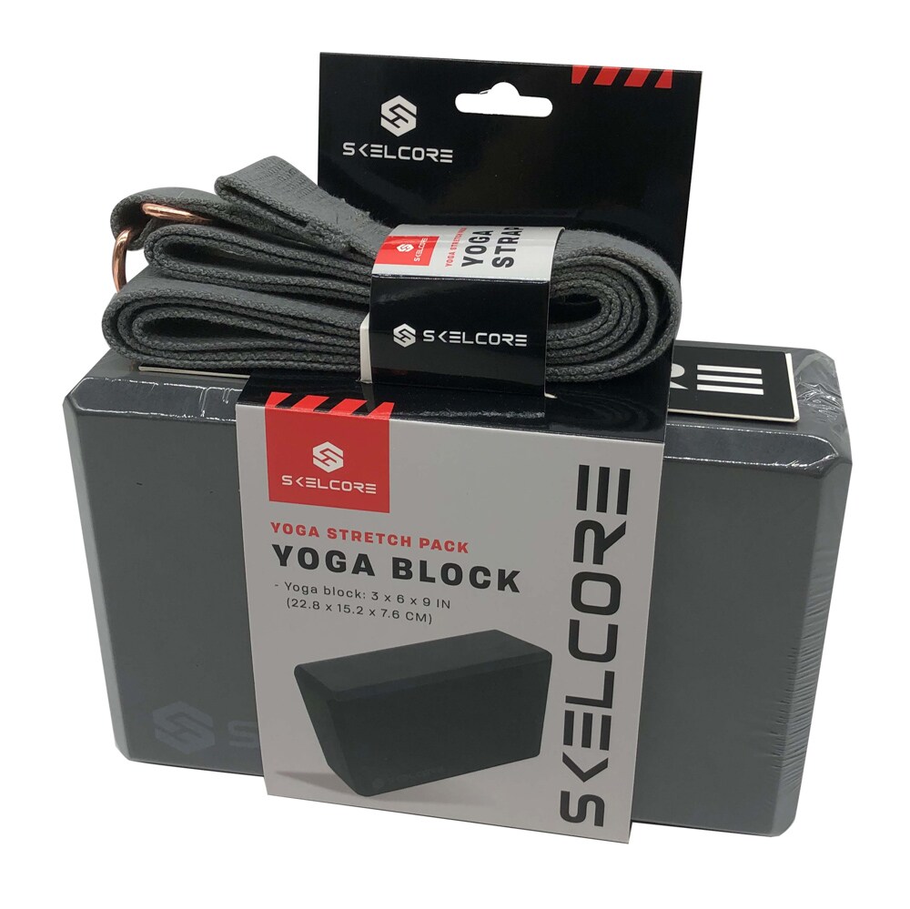 Skelcore Skelcore Foam Yoga Block and Strap Set in the Yoga Mats department  at