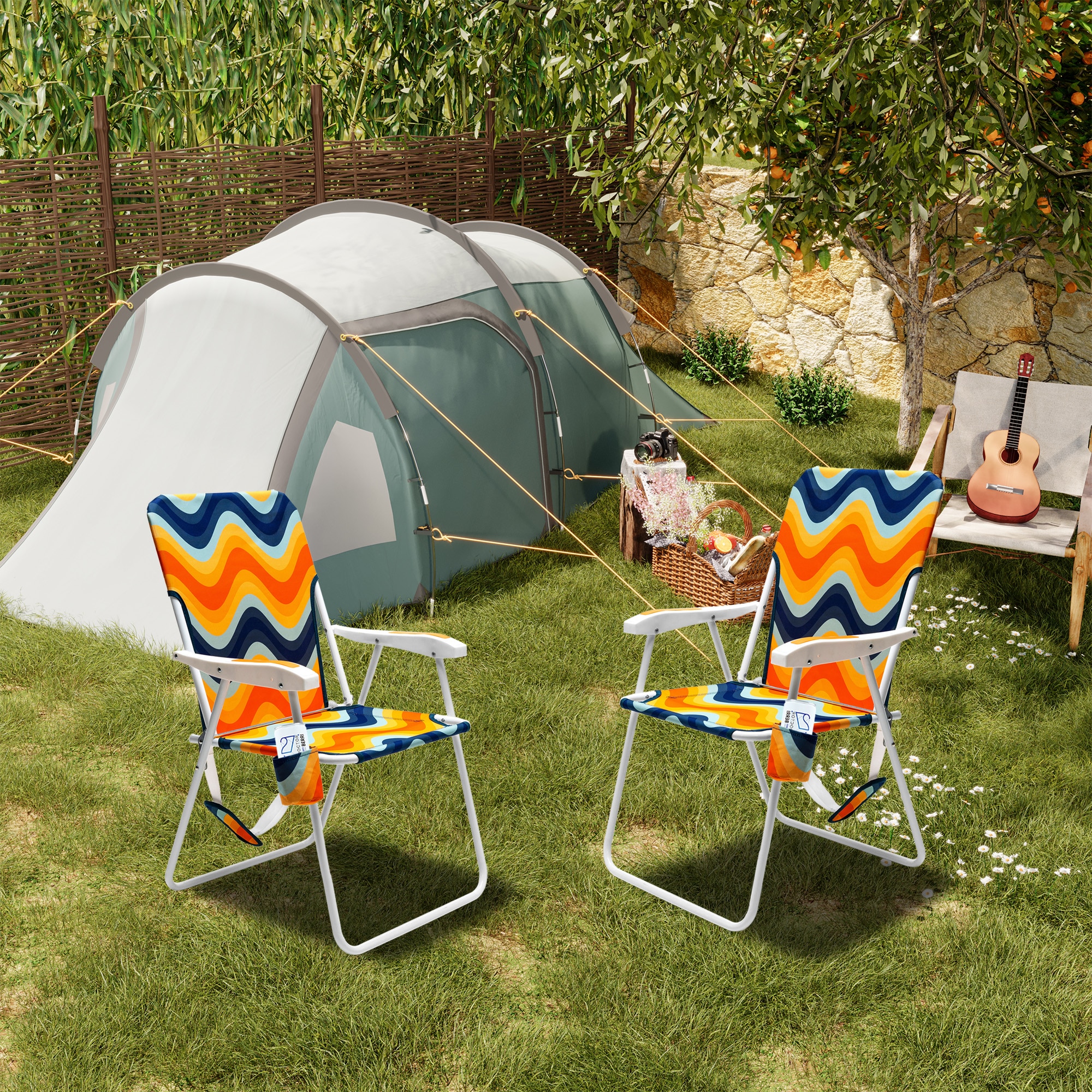 Clihome CL-P2AC1165XOG2 Beach-Camping-Chairs - View #2