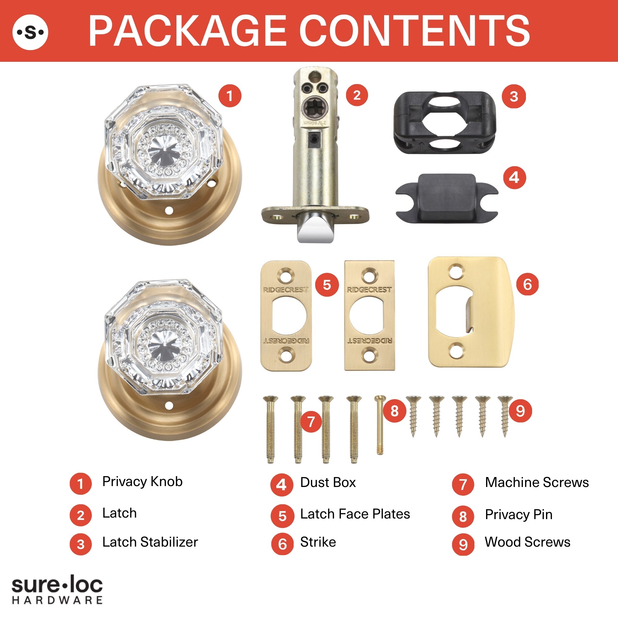 Sure-Loc Hardware TY102 FBL Door-Knobs - View #7