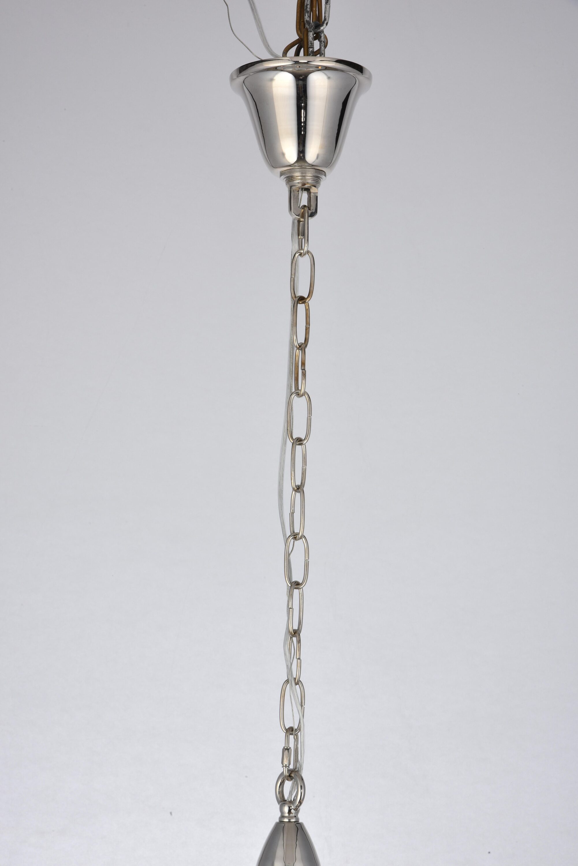 Lyndon Polished Nickel 6-Light Pendant Chandelier
