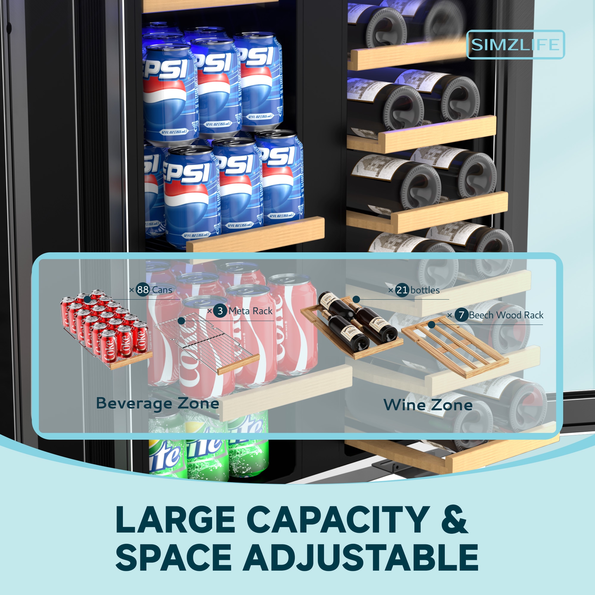 SIMZLIFE BRUC-DD53 Beverage-Dispensers - View #2