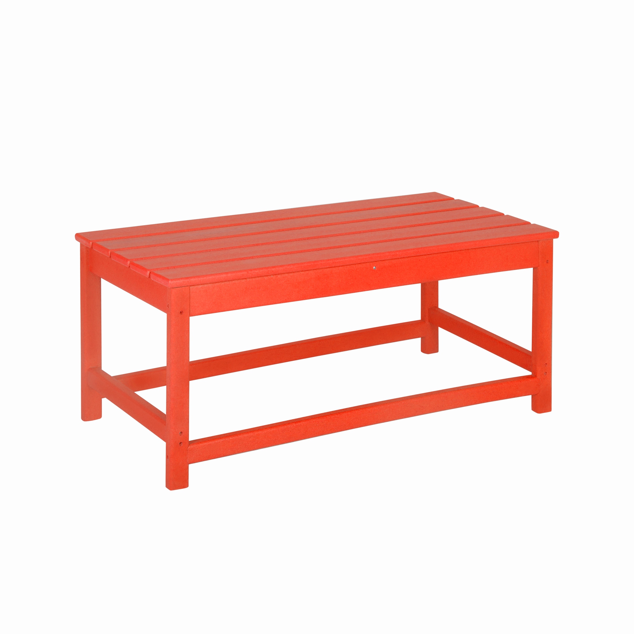 Red Adirondack 3-Piece Outdoor Coffee & Side Table Set