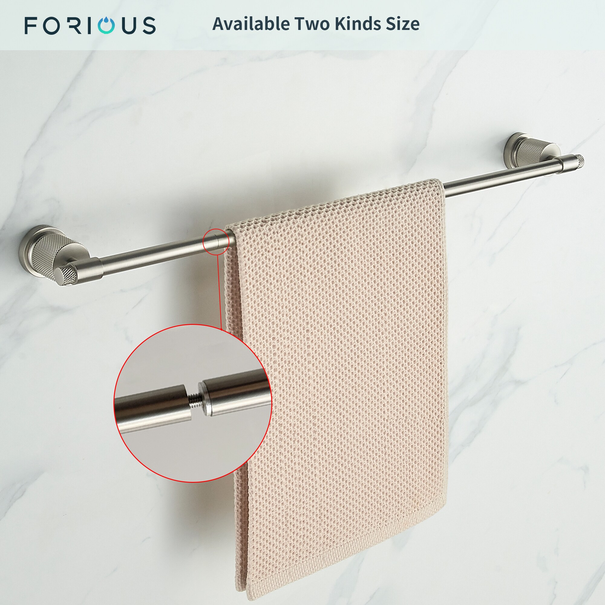 FORIOUS LL19011BN4C Decorative-Bath-Hardware-Kits - View #7