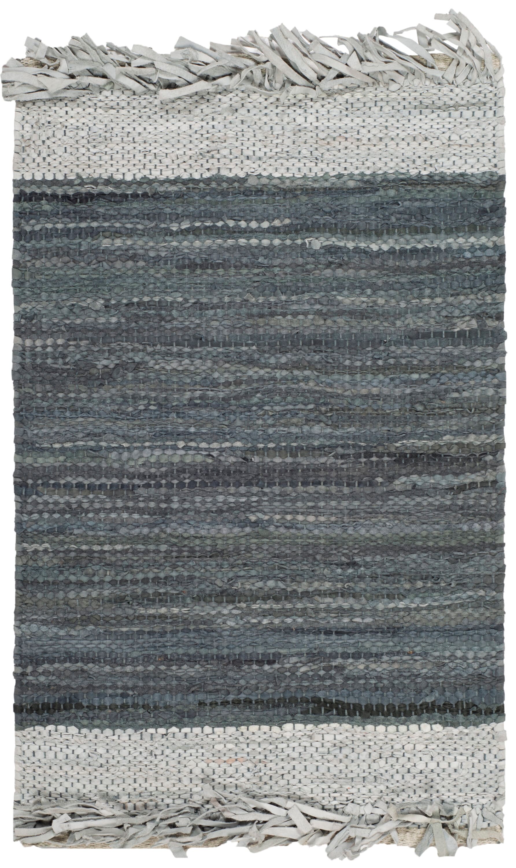Handmade Multicolor Cowhide 4' x 6' Flat Woven Rug