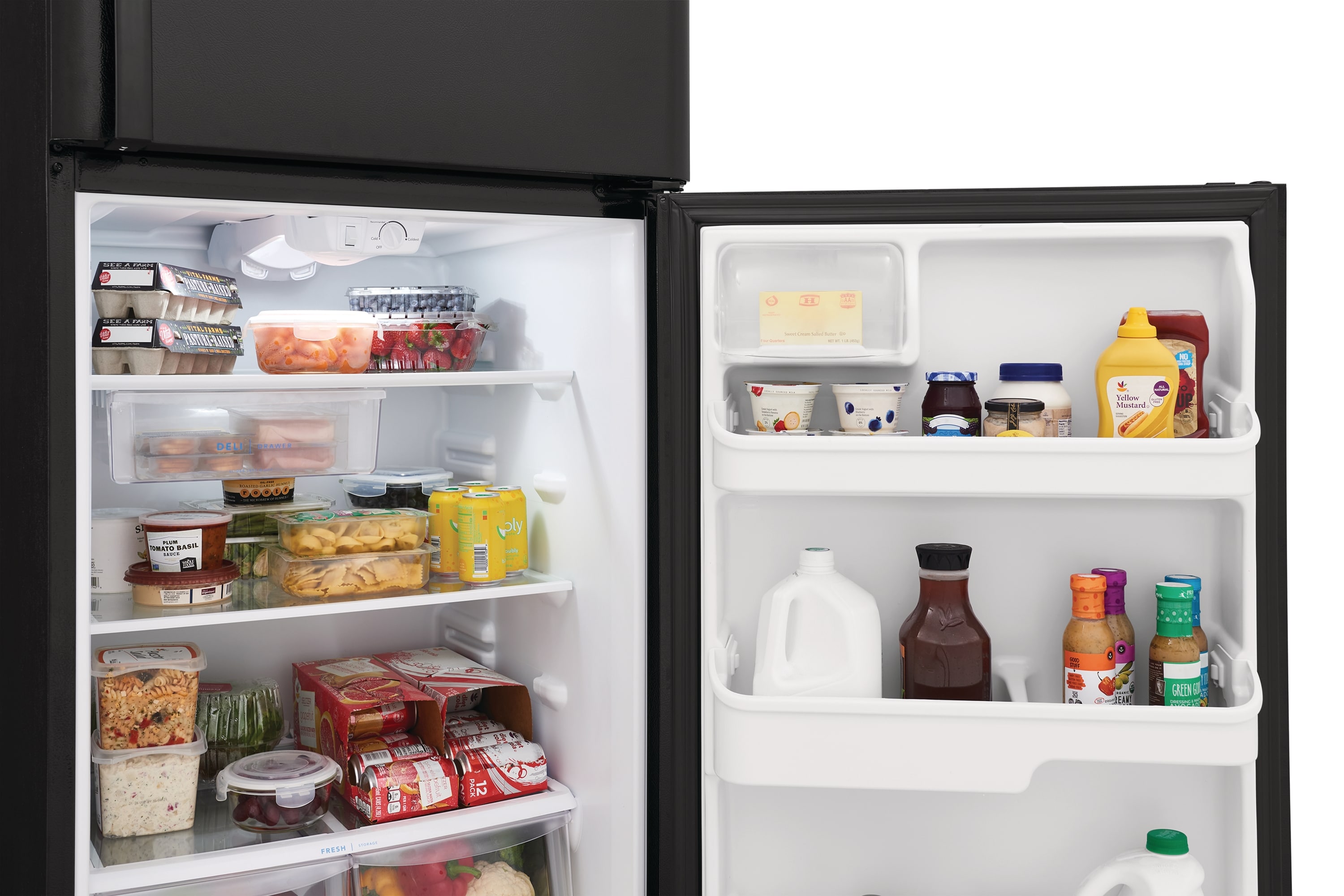 Frigidaire 20.5-cu ft Top-Freezer Refrigerator (Black) in the Top ...