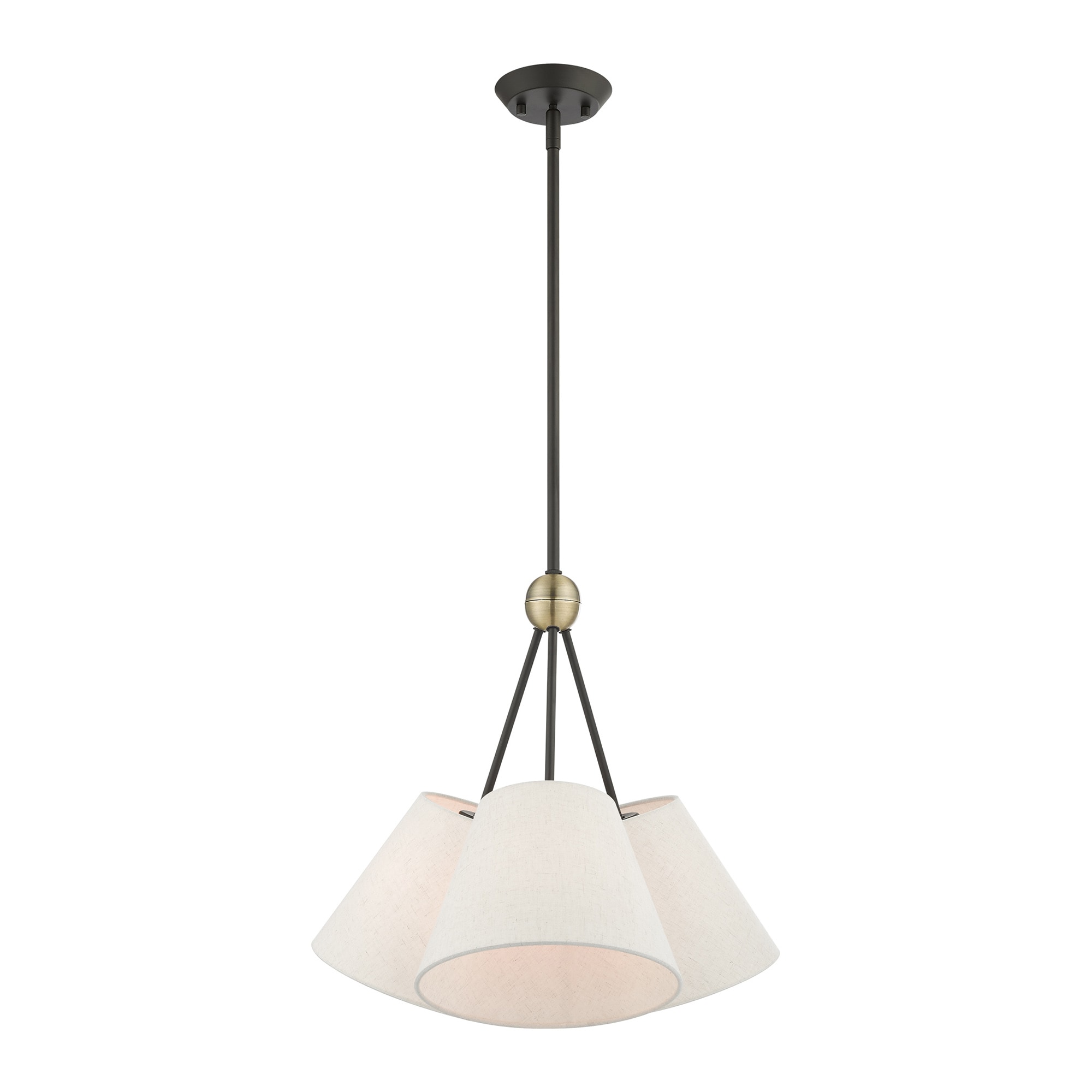 Livex Lighting 41383-07 Prato 3 -Light Matte Bronze Modern/contemporary For Use in Bathrooms, Bedrooms, Dining Rooms, Foyers, Kitchens, Living Rooms Chandelier