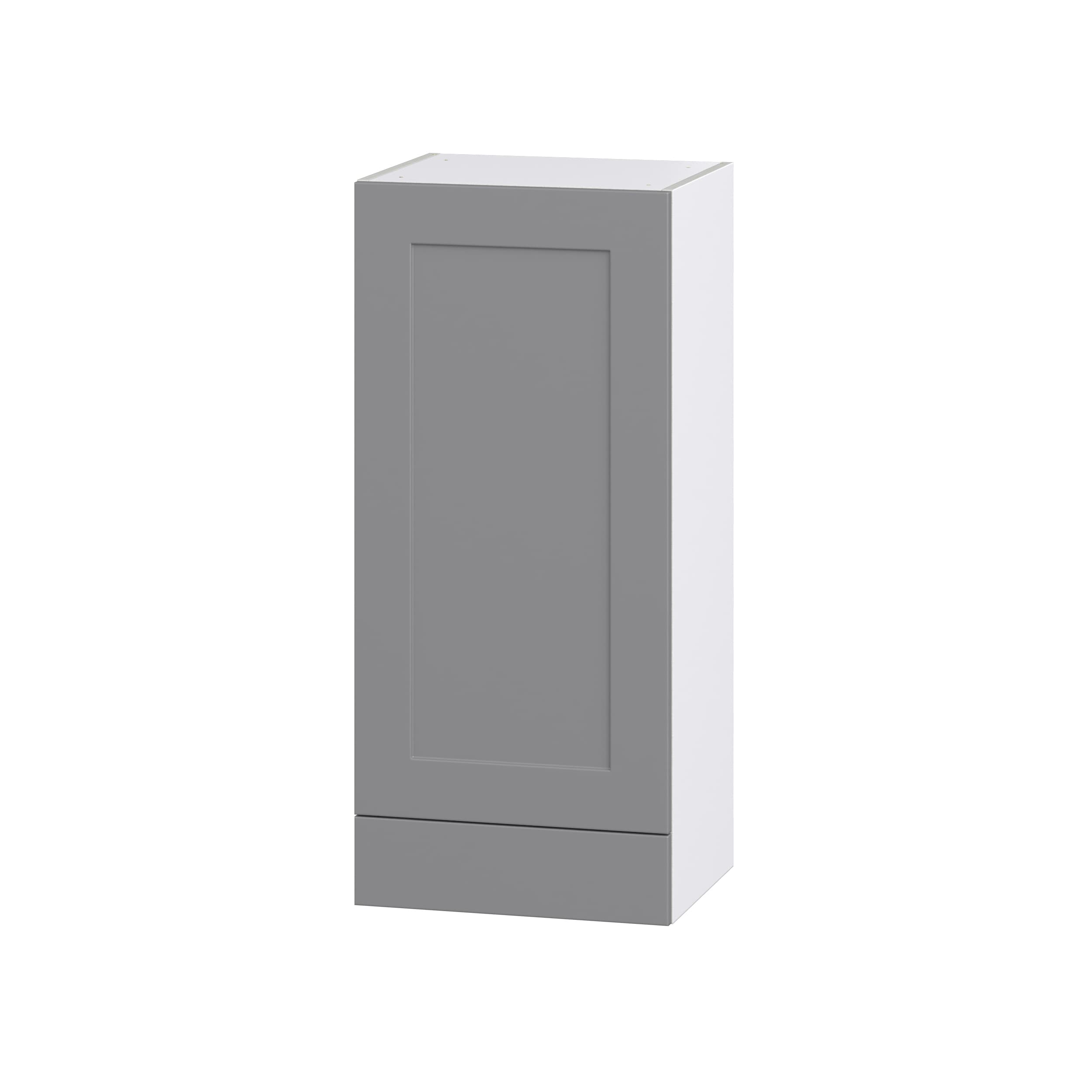 Hugo&Borg Beaumont 24-in W x 40-in H x 14-in D Slate Gray 2-Drawers Wall Fully Assembled Cabinet (Recessed Panel Shaker Style)