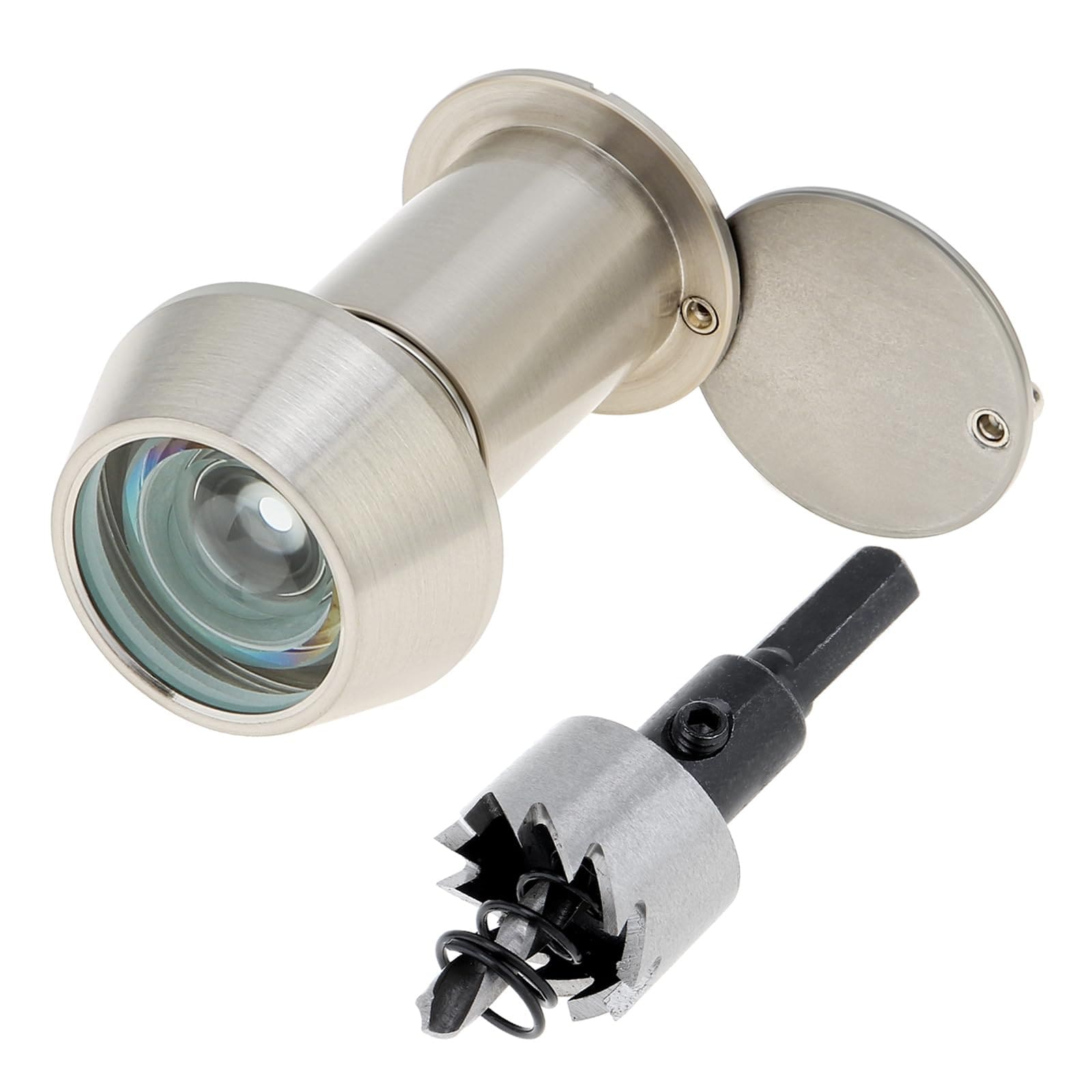 LILILIAN FMY Solid Brass Door Viewer with 220 Degree Wide Angle for Doors One and Three Eighths to Two and Twenty Three Sixty Fourths Inches #LRO0824O232