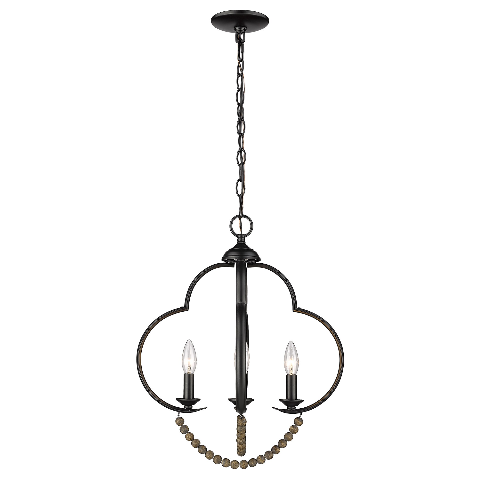 Golden Lighting 8320-4P BLK-EWB Pendant-Lights - View #2