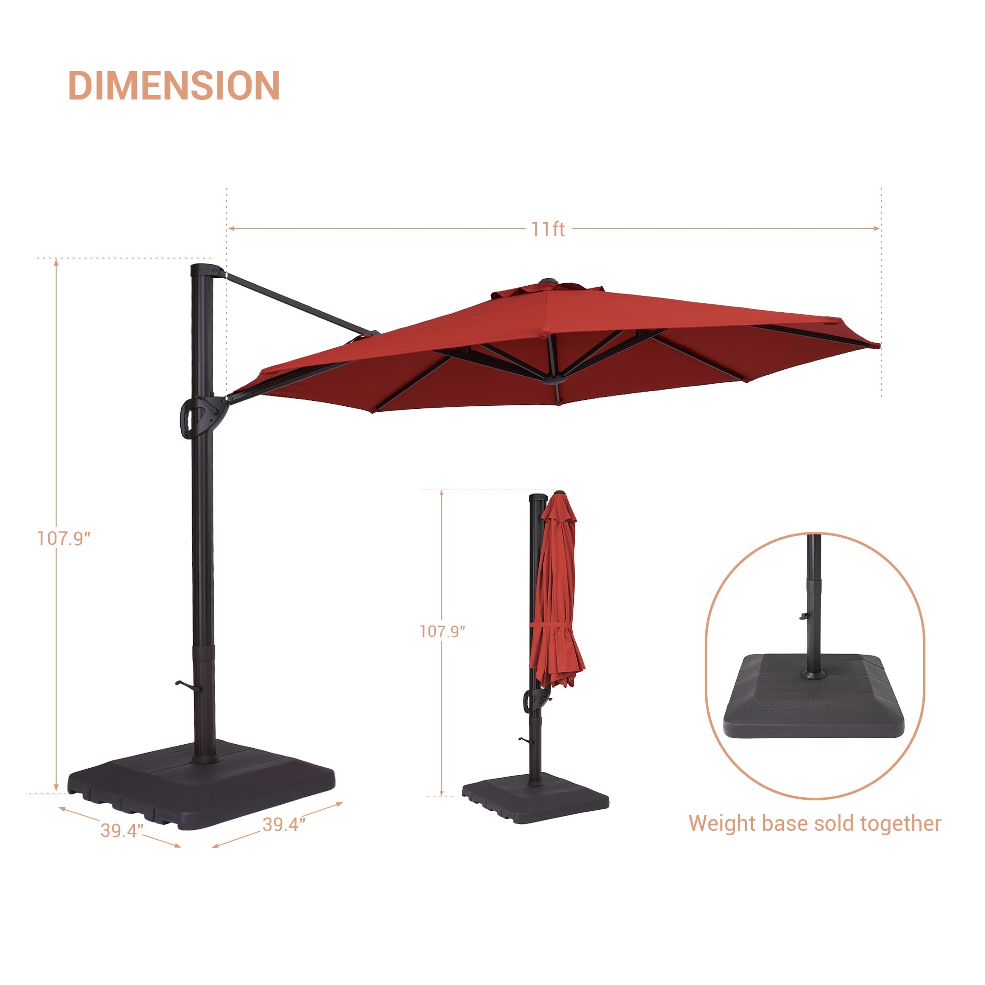 ACEGOSES LW-HCT-TJ11RD Umbrellas-2 - View #7