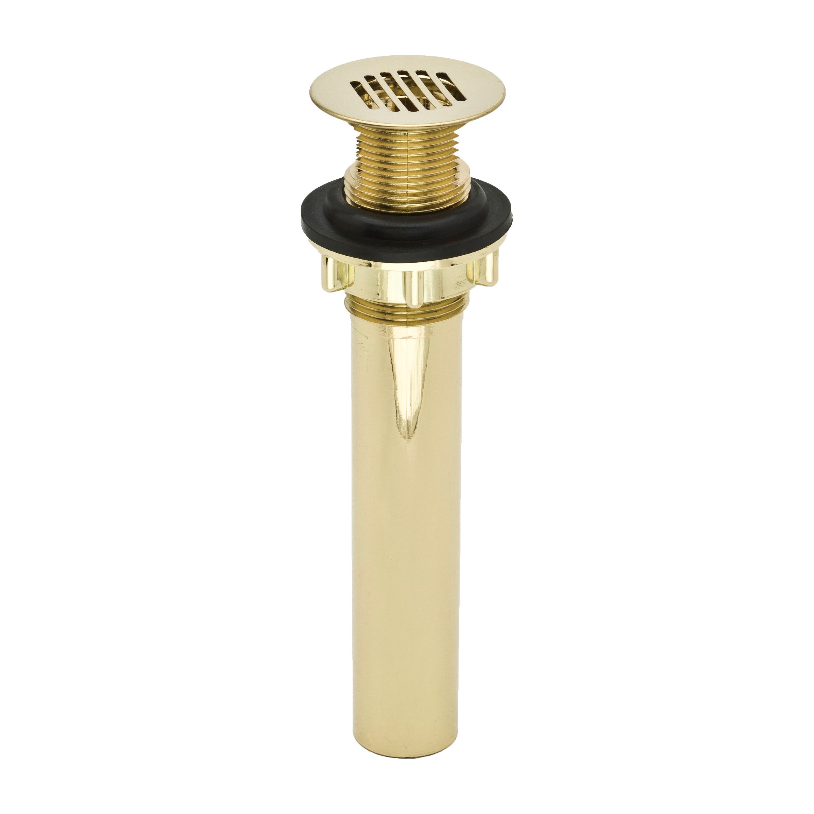 PF WaterWorks PF0727-PB DecoDRAIN Polished Brass Bathroom Grid strainer