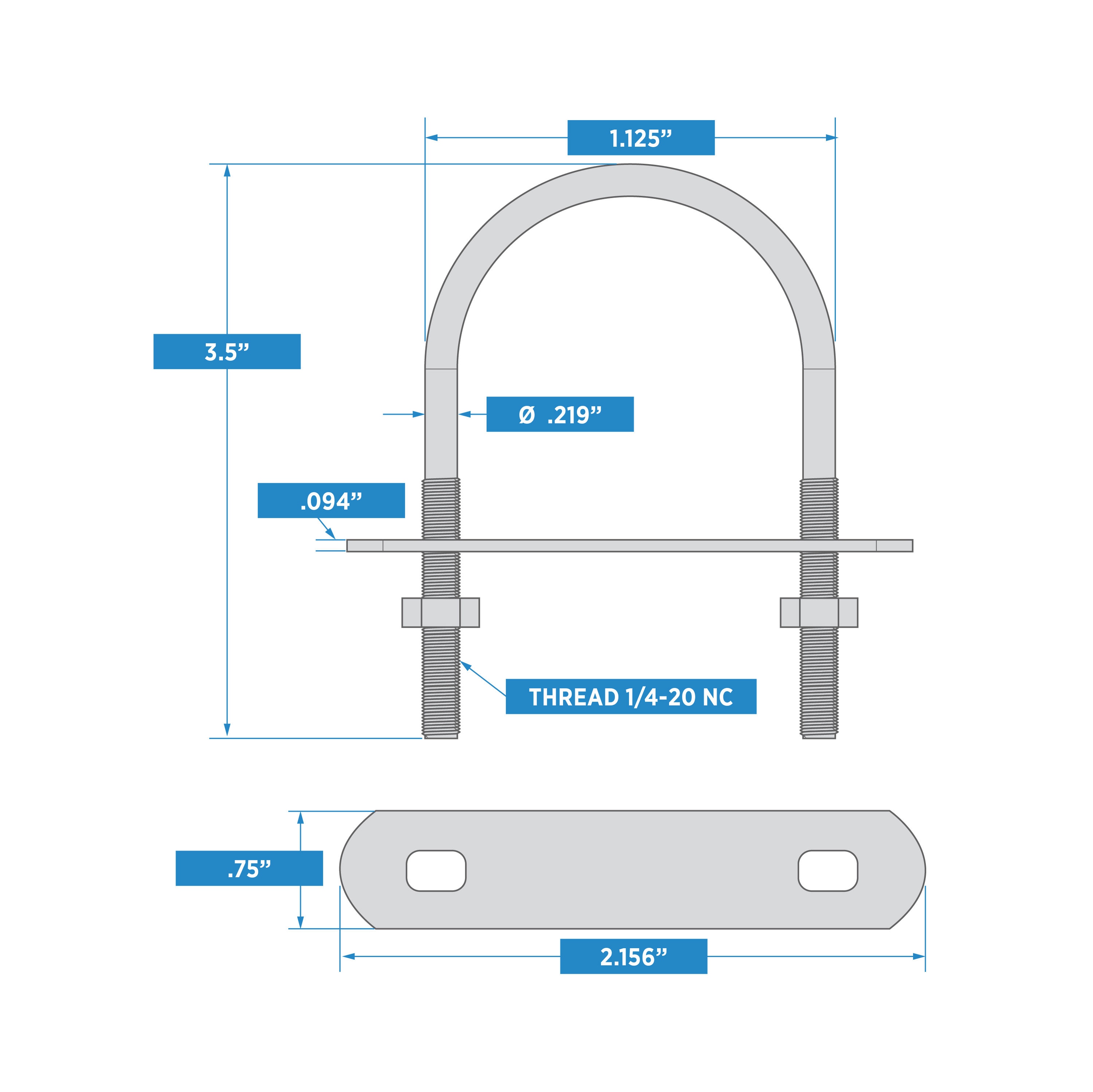 National Hardware N101-447 U-Bolts - View #4