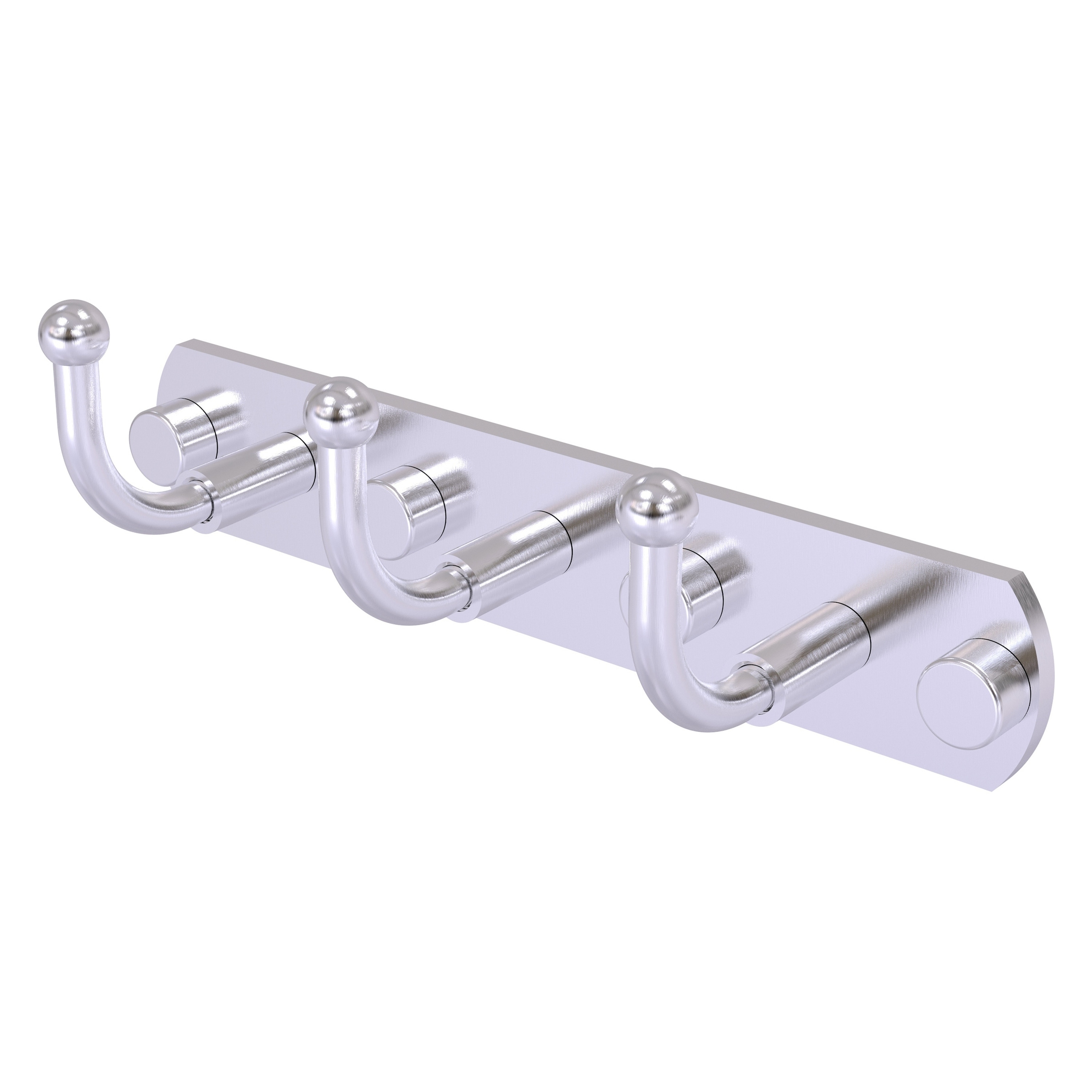 Allied Brass 1020-3-SCH Skyline Satin Chrome Triple -Hook Wall mount Towel Hook